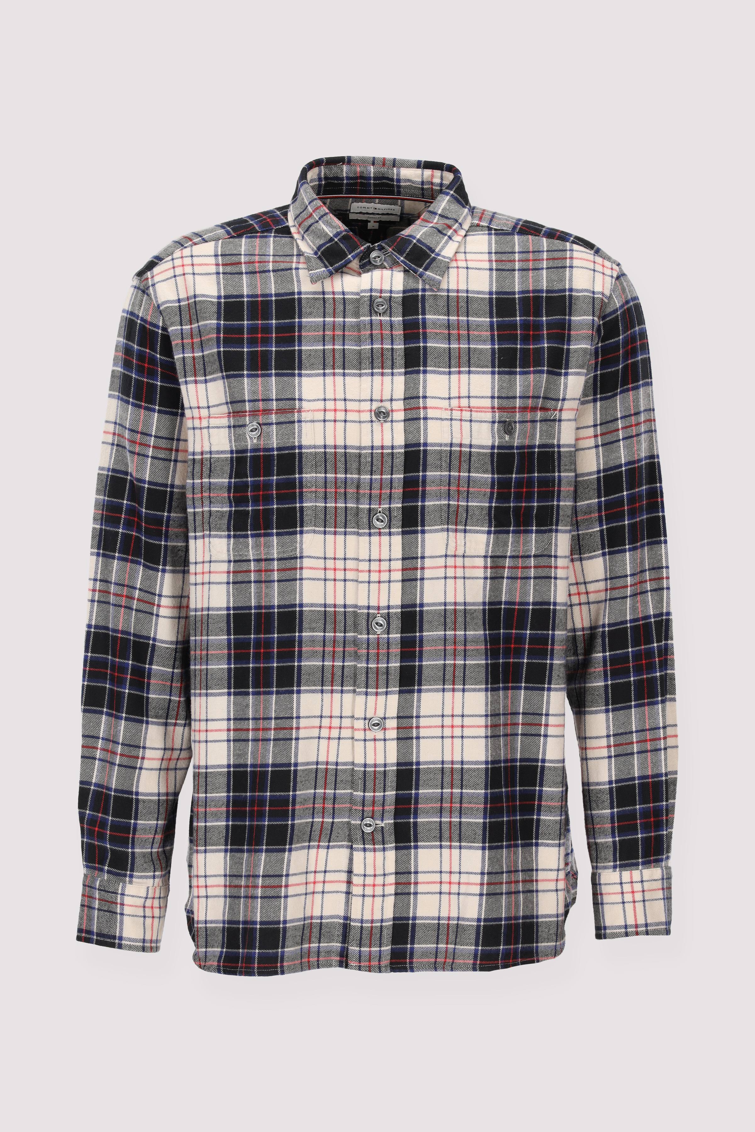 Tommy Hilfiger Herren Langarmhemd weiß