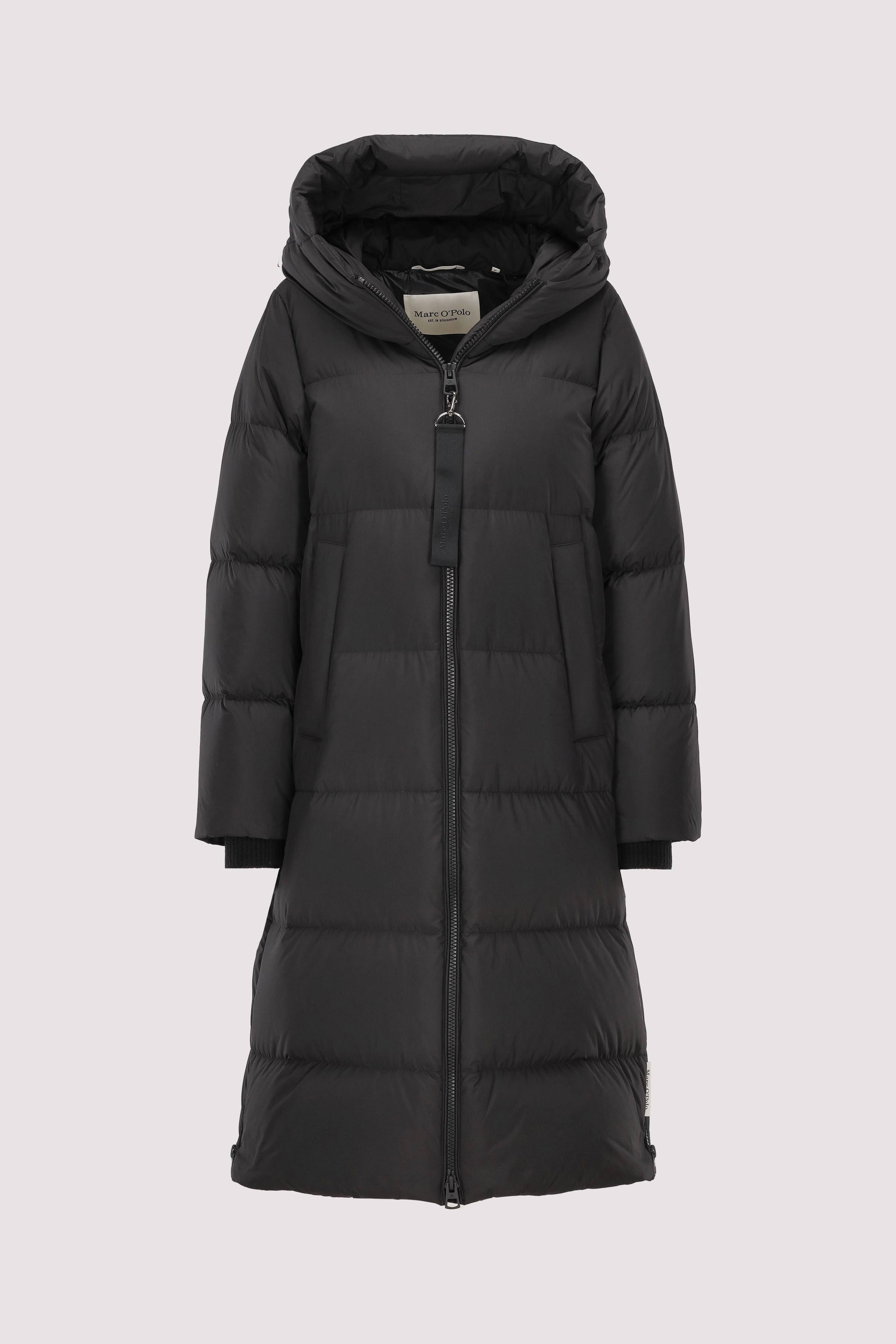 Coat, down filled, with hood, 