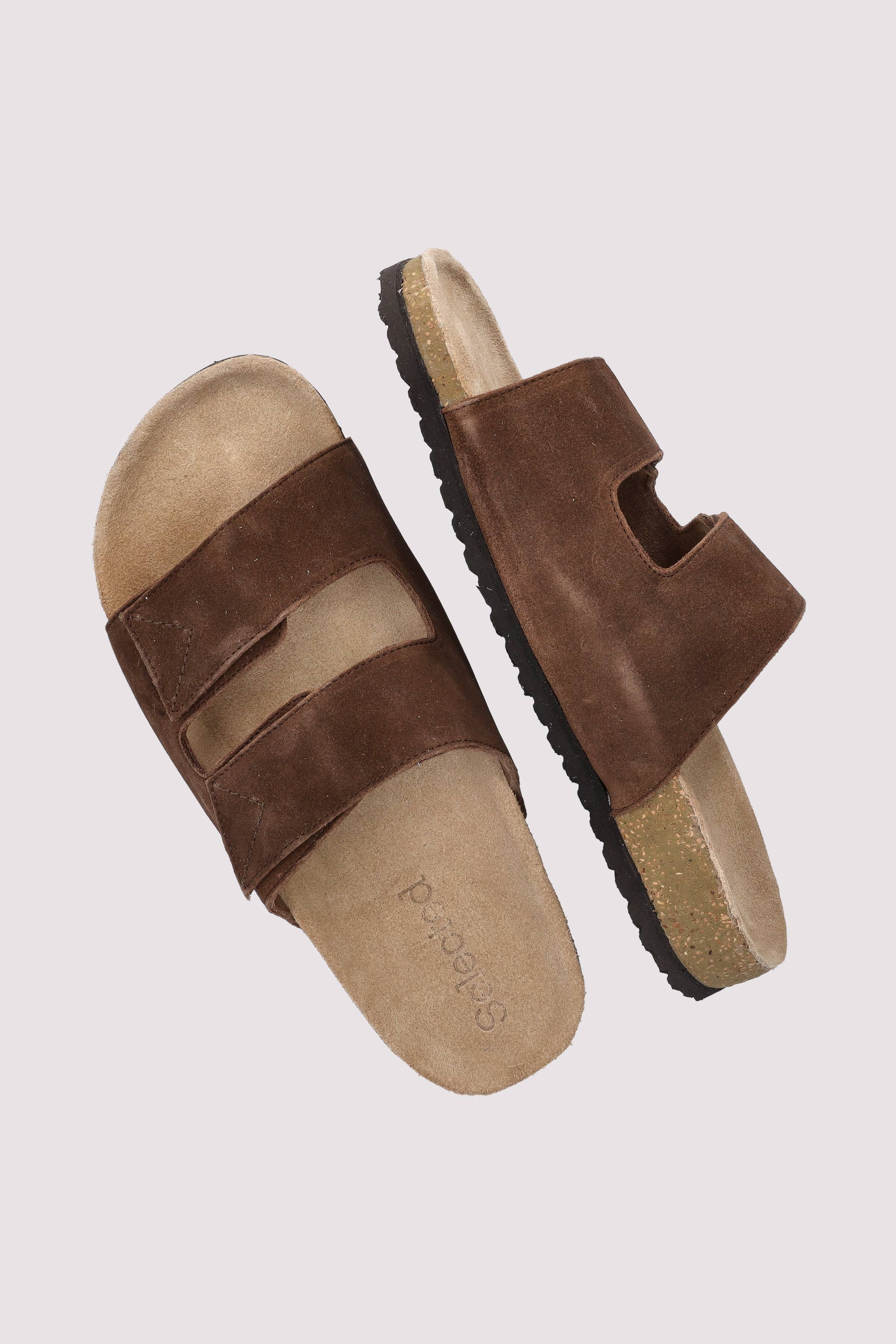 Selected - SLHBASTIAN SUEDE STRAP SLIDER