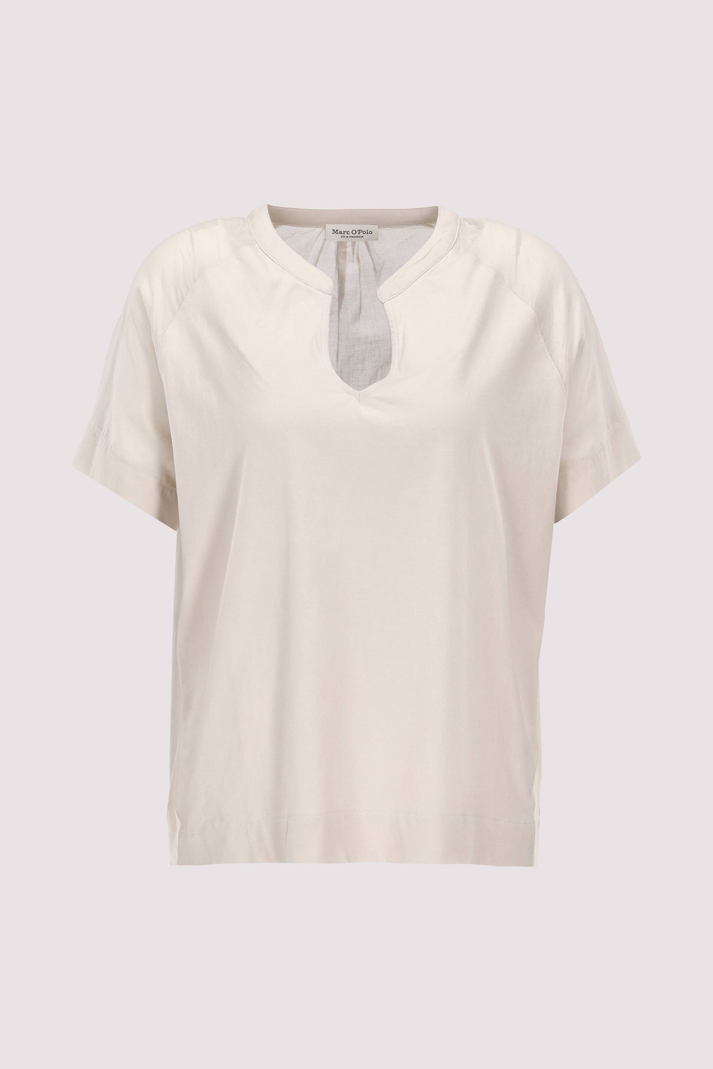Jersey blouse, short sleeve wi
