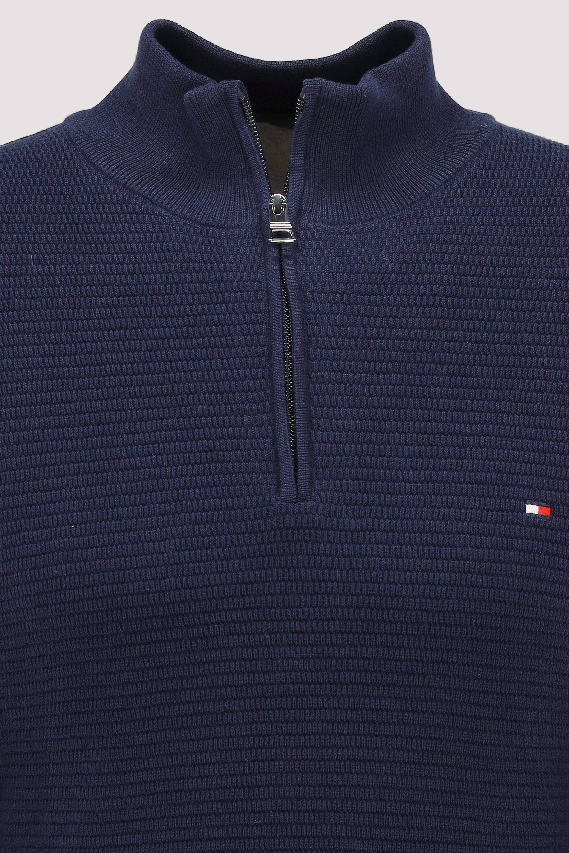 Tommy Hilfiger - SEASONAL STRUCTURE ZIP MOCK