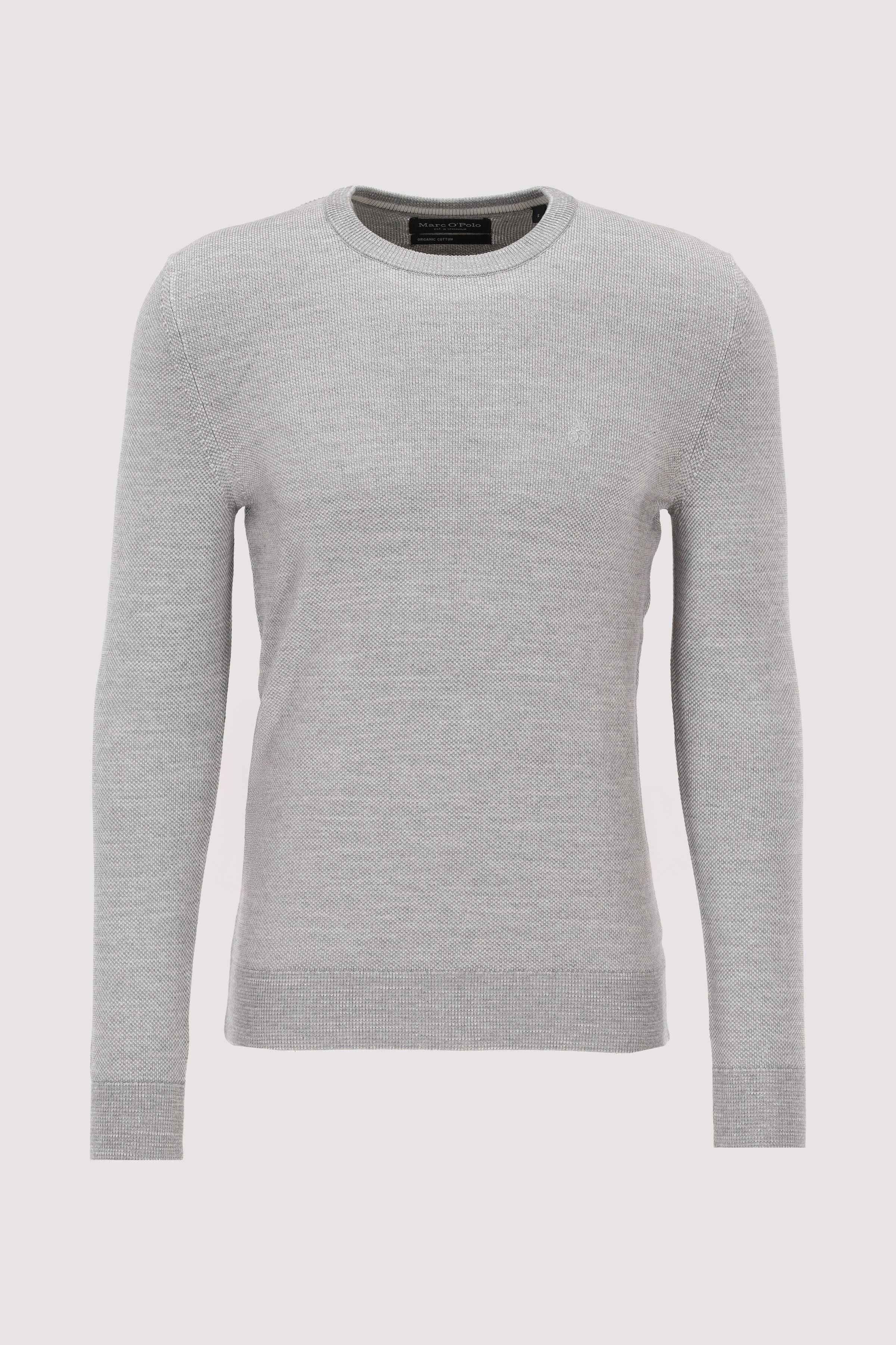 Crewneck, cotton slub, piqué s