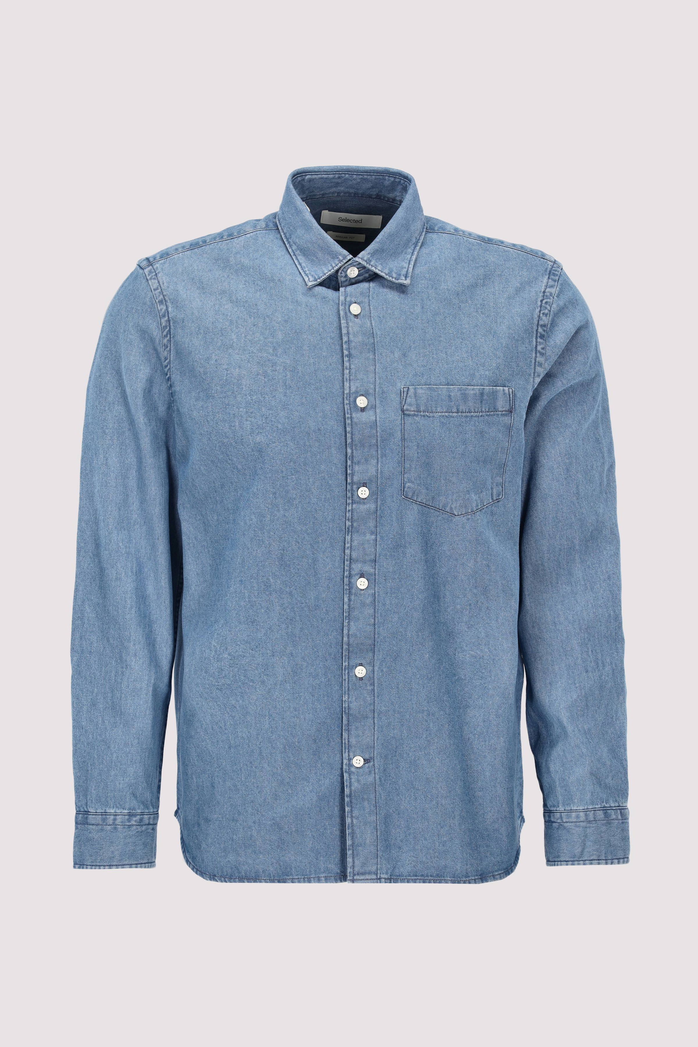 SLHREGCARLO DENIM LS SHIRT NOO