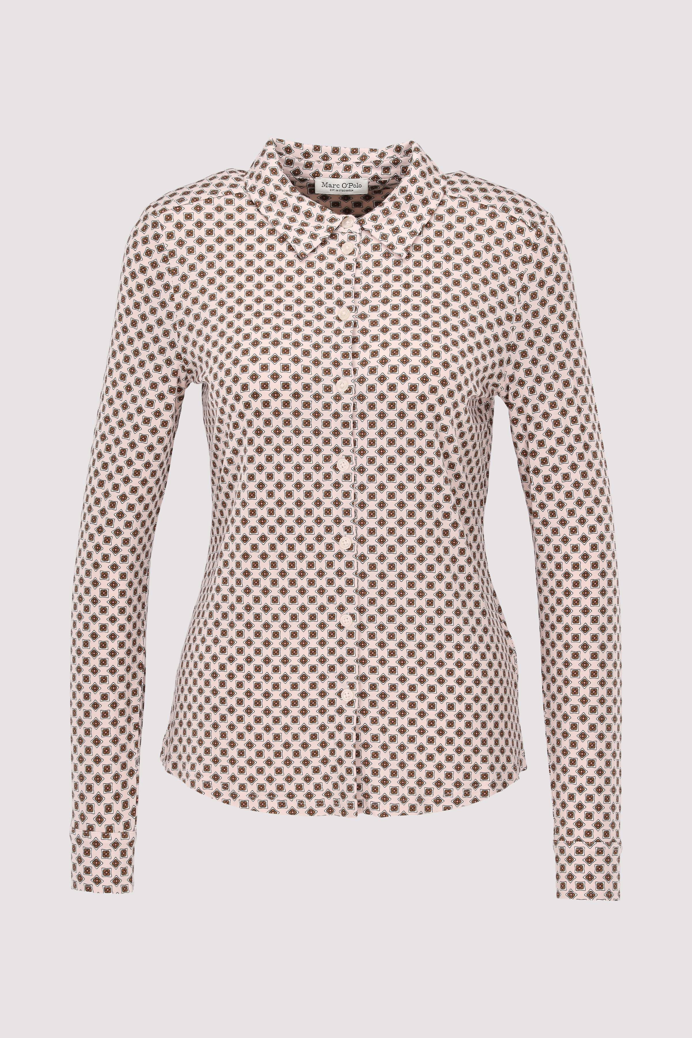 Jersey blouse, long sleeve, co