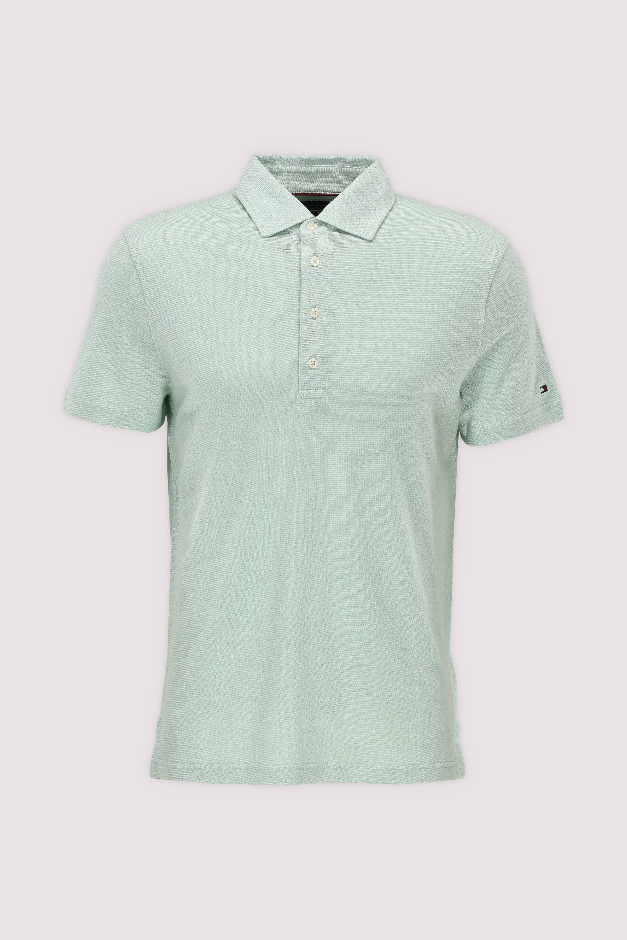 DC SPREAD COLLAR LINEN POLO