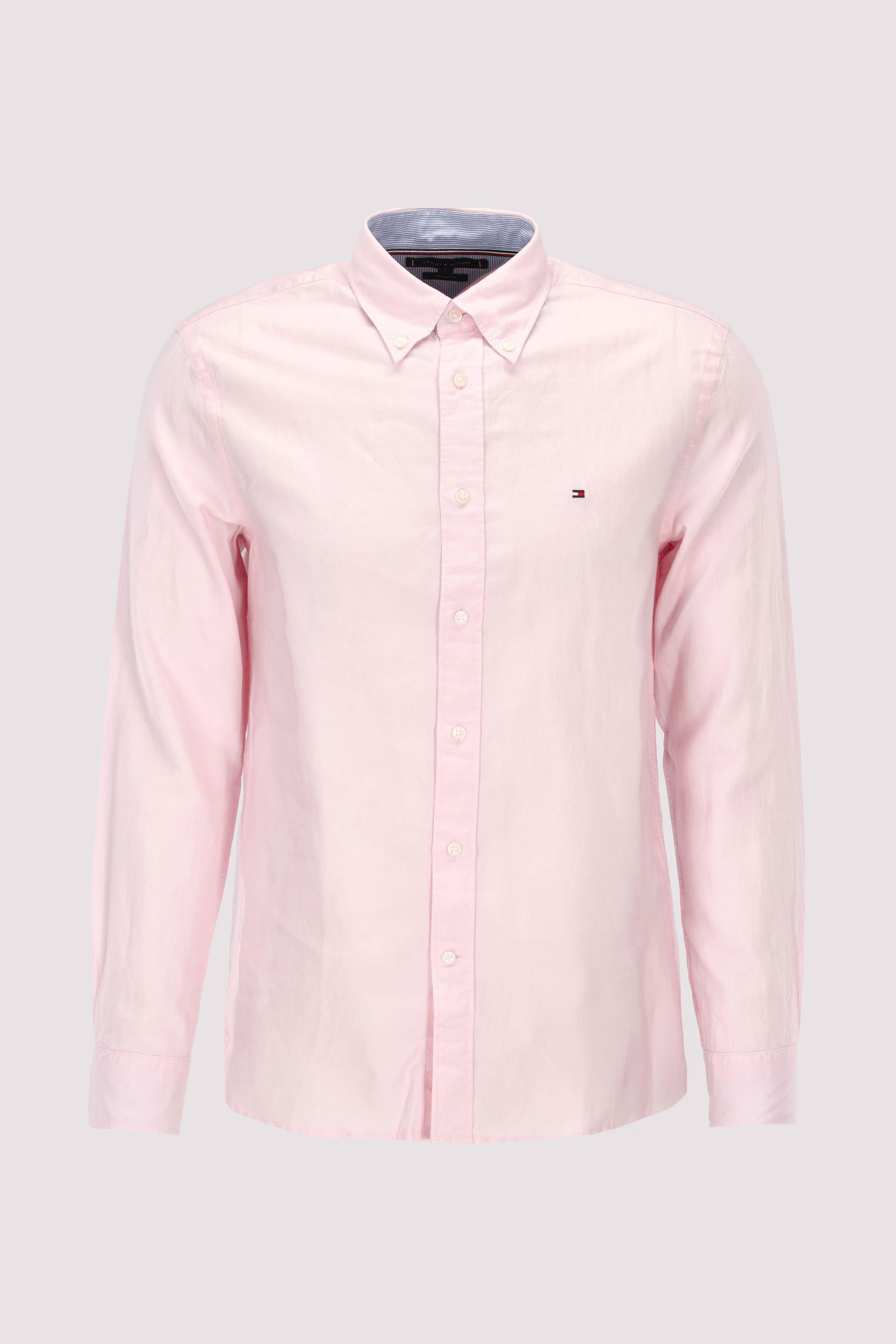 LINEN BLEND SOLID RF SHIRT