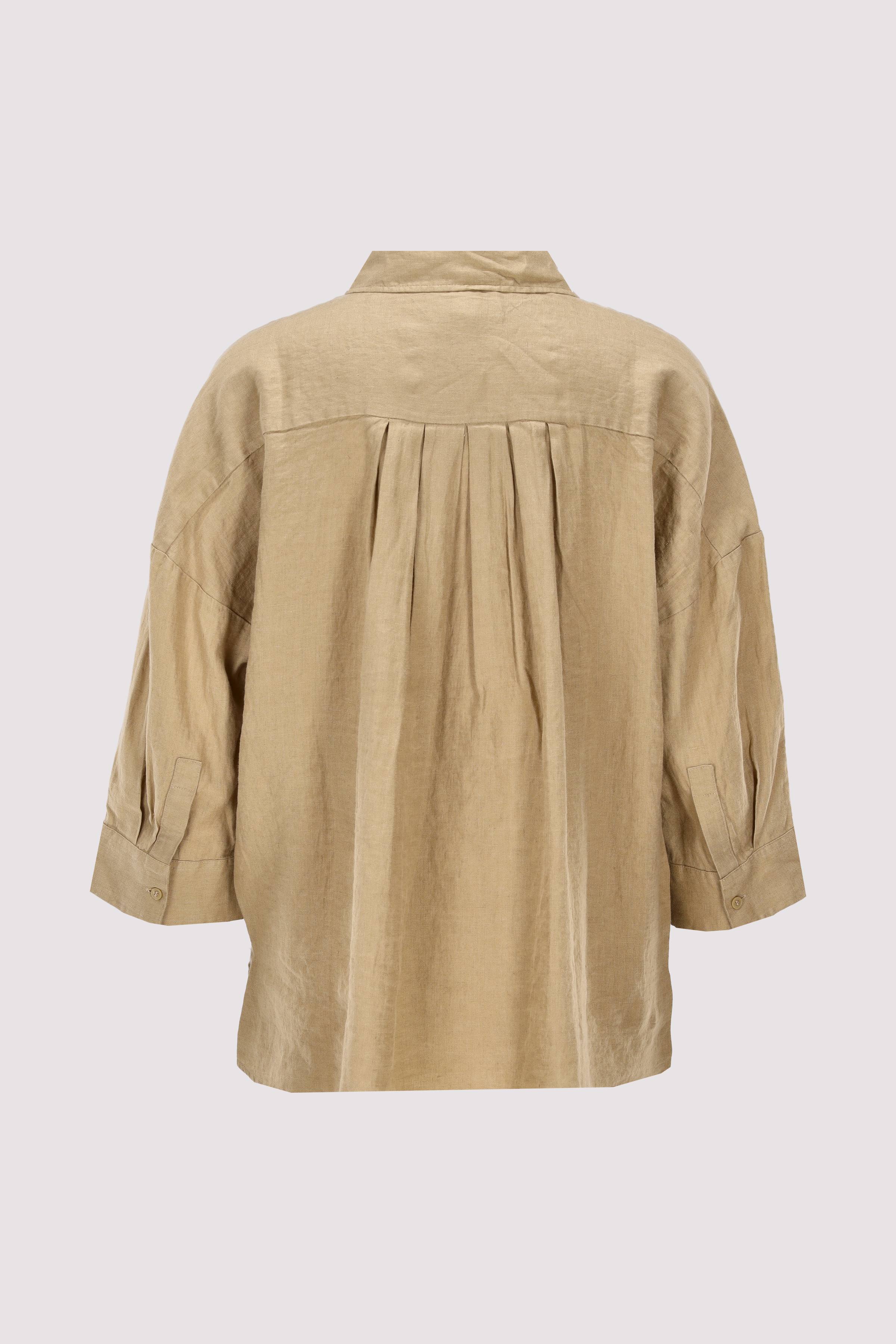 ESS LINEN LOOSE 3-4 SLEEVE SHI