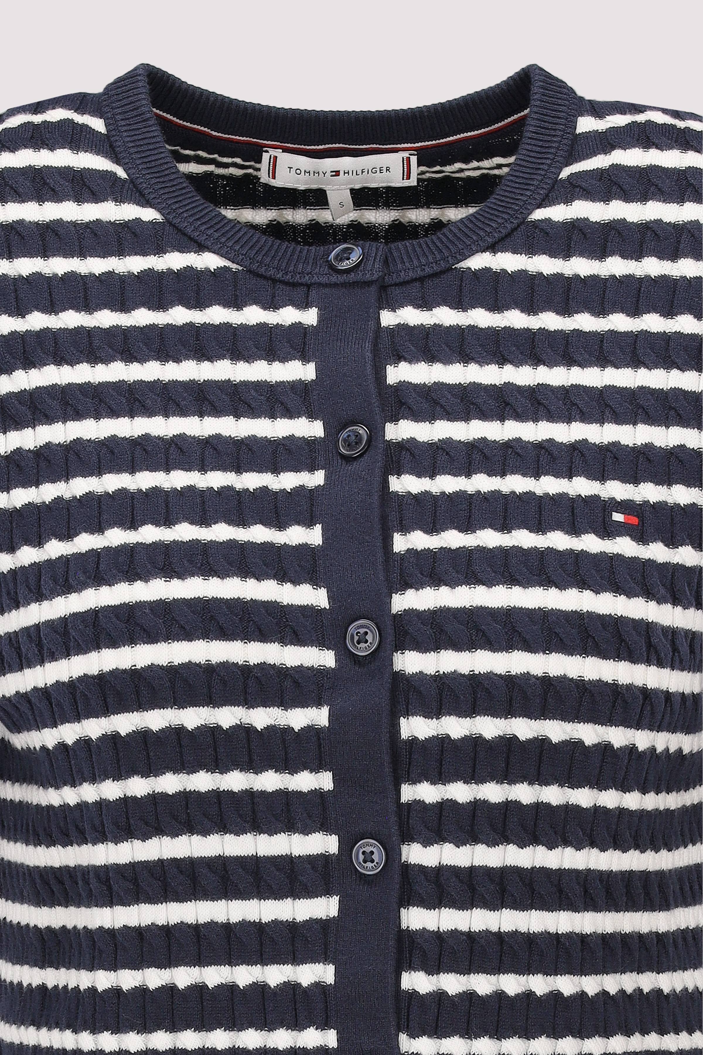 Tommy Hilfiger - CO CABLE FINE GG S/S C-NK CARD Tommy Hilfiger - CO CABLE FINE GG S/S C-NK CARD