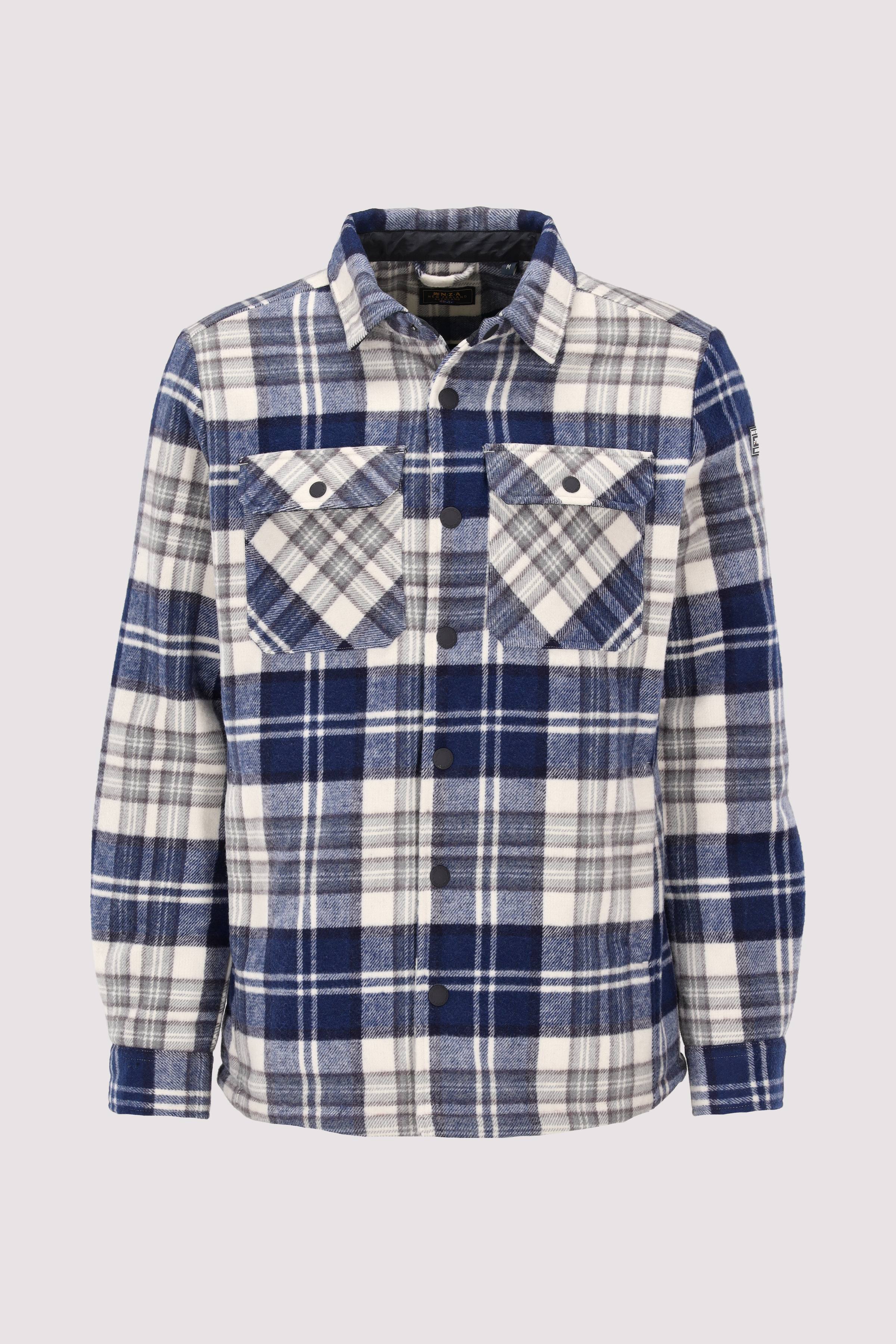 New Zealand Langarmhemd Oxford navy