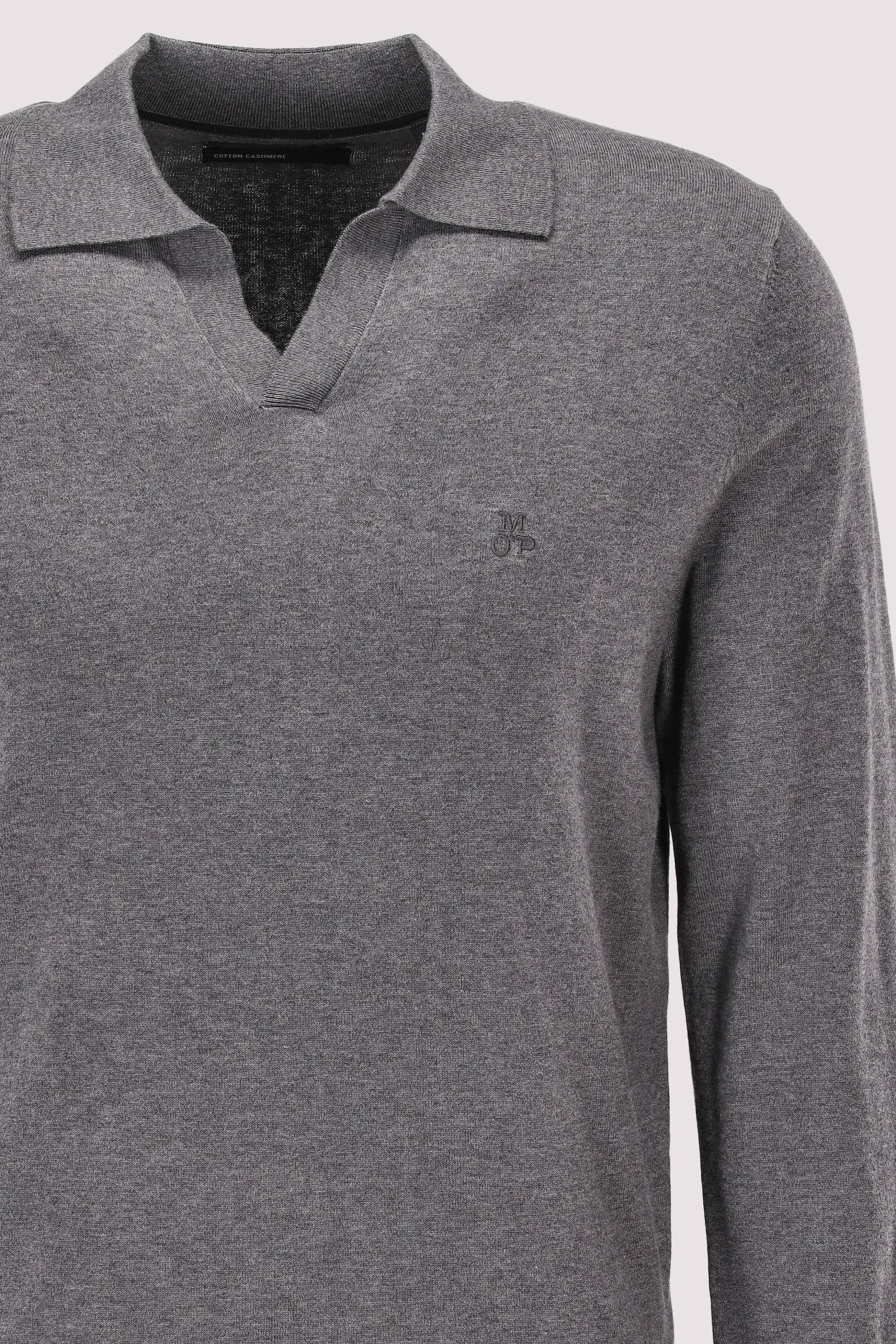 Marc O´Polo International - Pullover with open polo collar Marc O´Polo International - Pullover with open polo collar