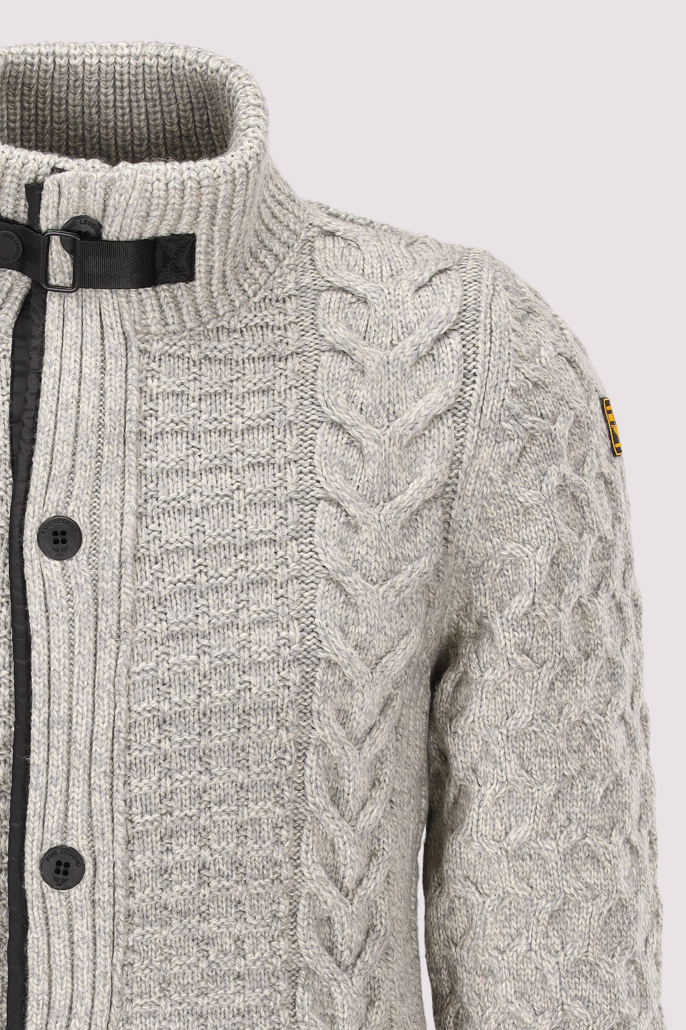 PME Legend - Zip jacket heavy knit mixed ya