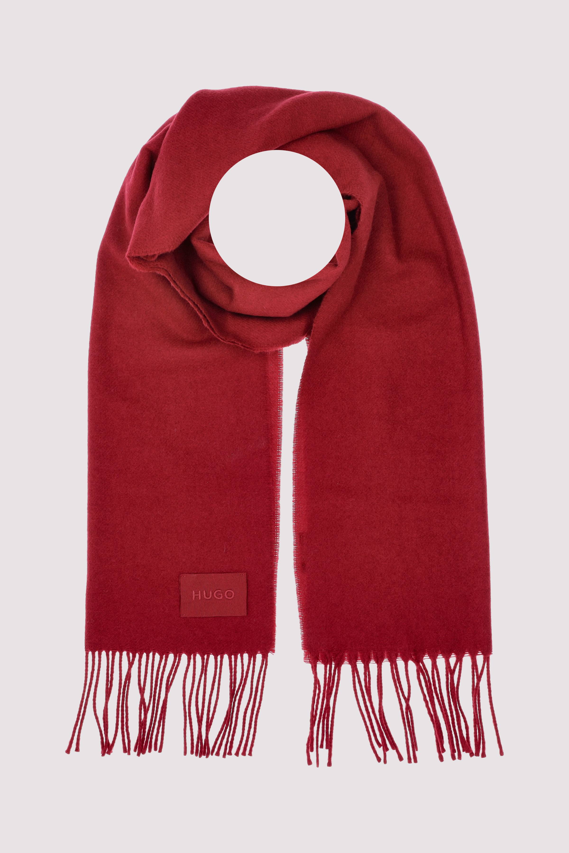 HUGO Schal in Open Red – stylisch