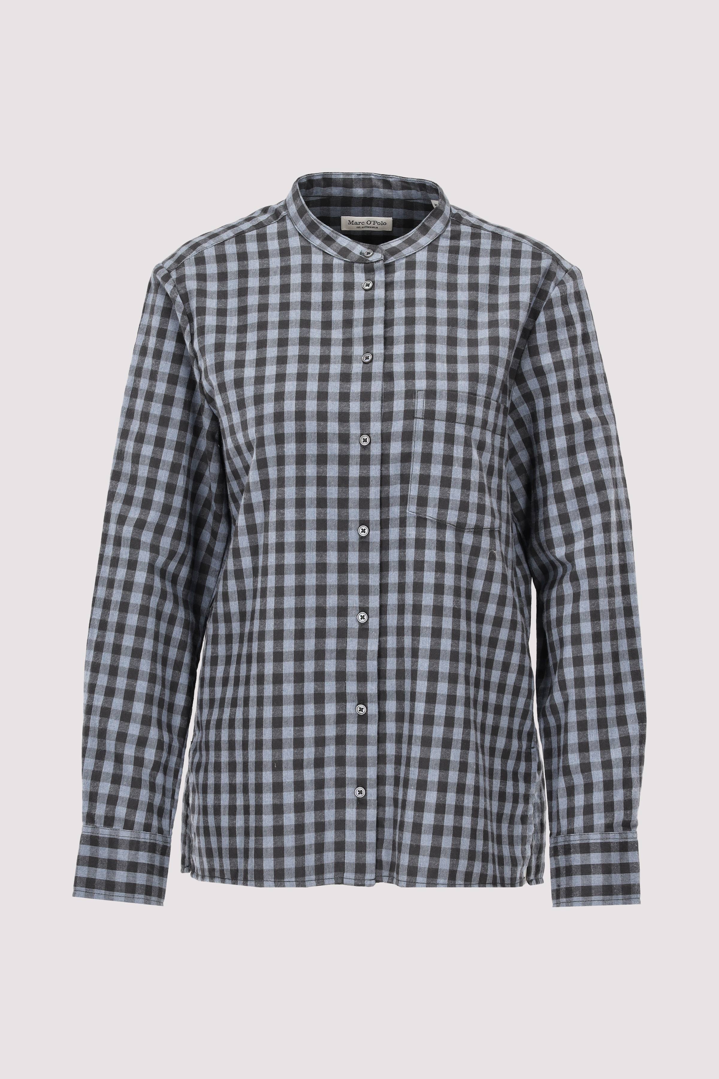 Blouse, casual fit, stand up c