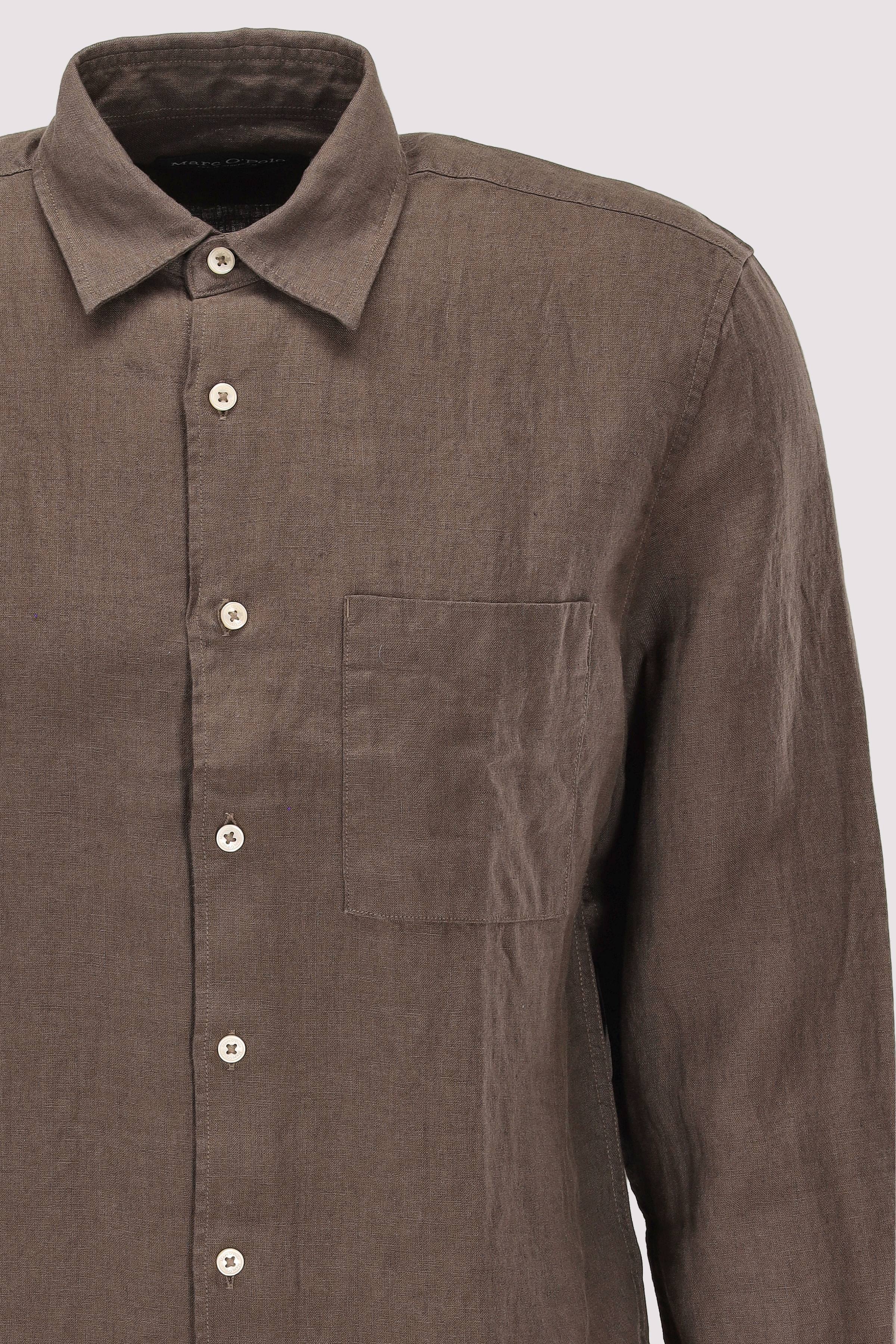 Marc O Polo Casual - Marc O'Polo Leinenhemd Dark nickle