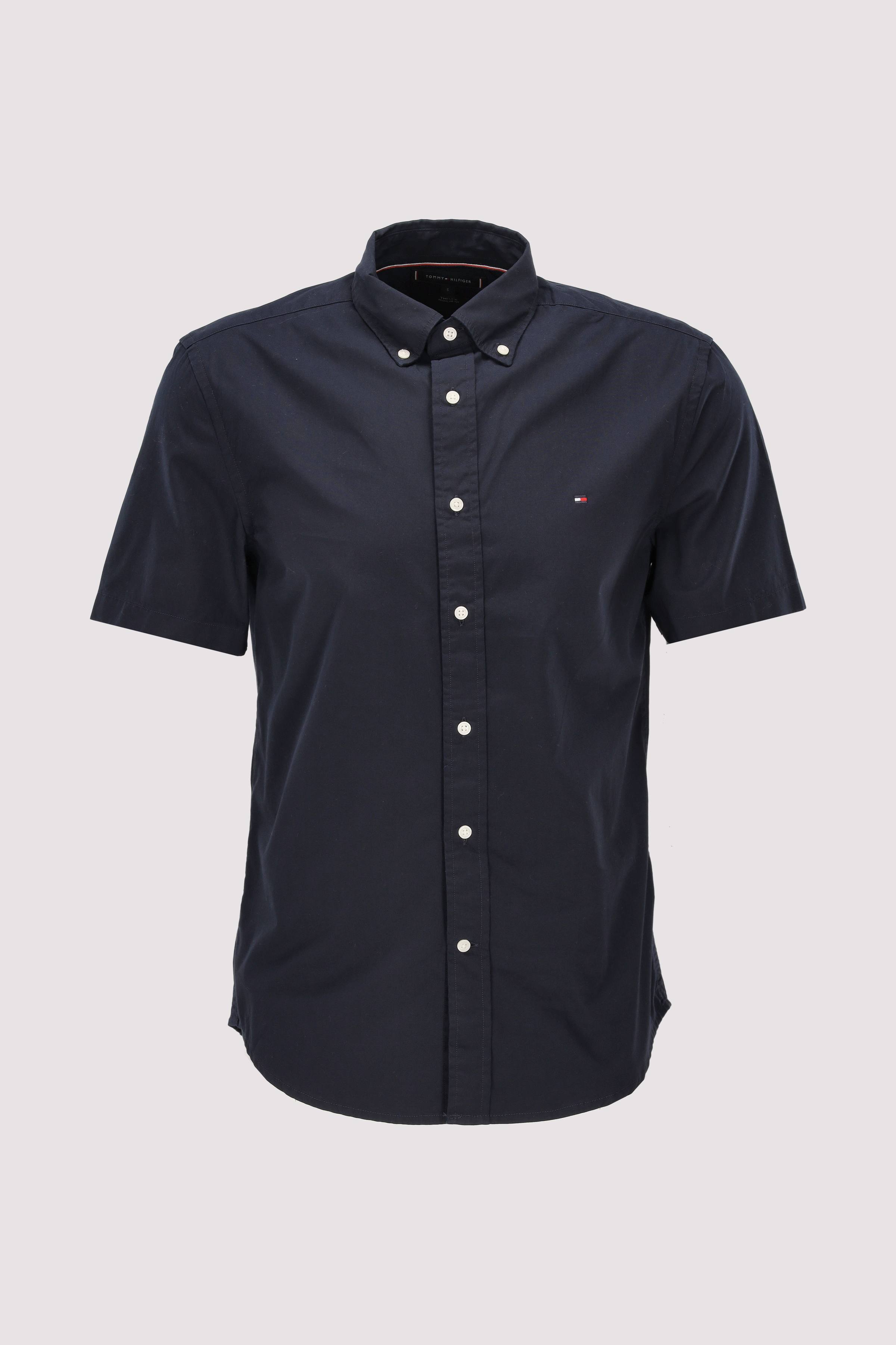 FLEX POPLIN SOLID S/S SHIRT