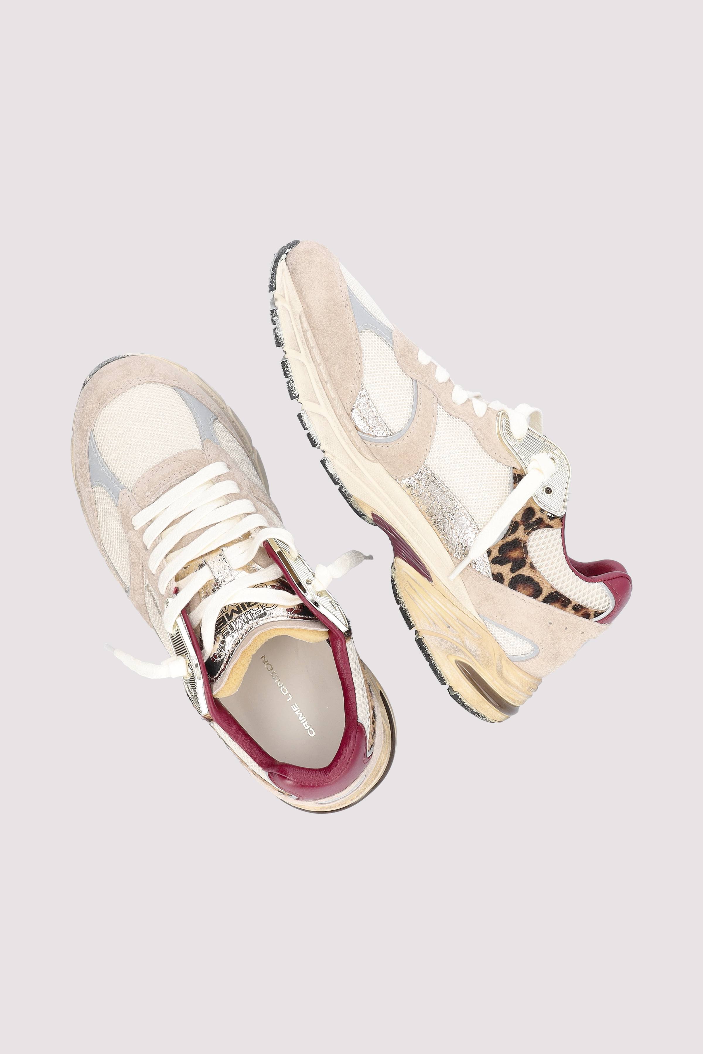 Crime London - Crime London Damen Low-Top-Sneaker Bunt