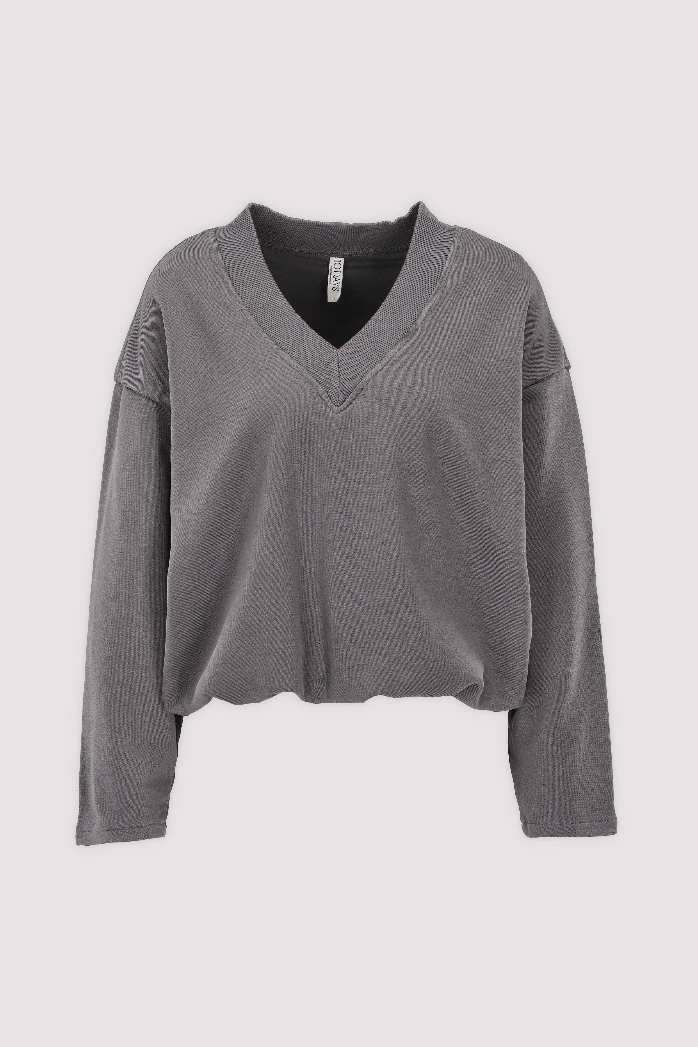 10Days Damen-Sweatshirt stahlblau