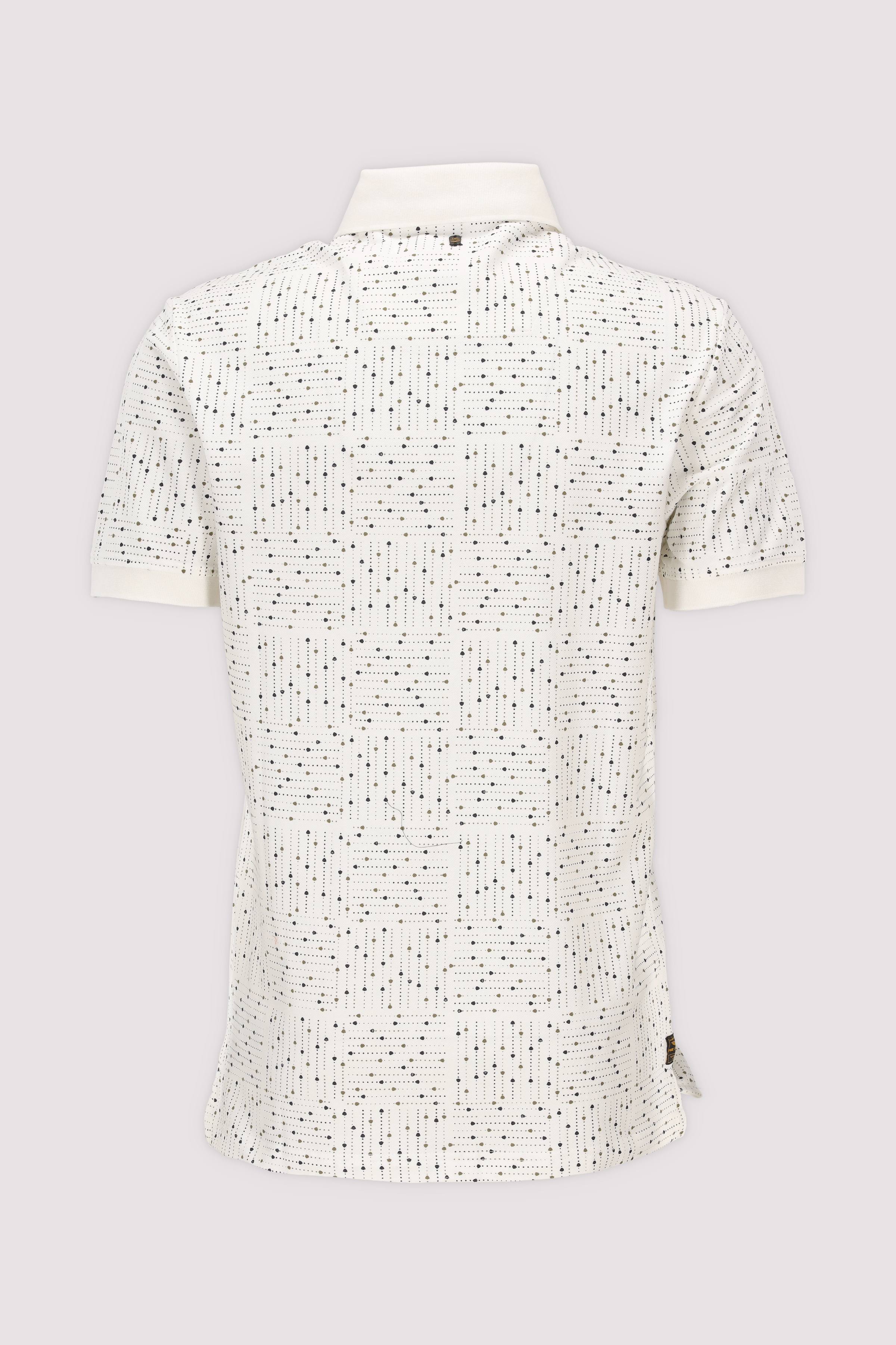 Weißes Baumwoll-Poloshirt für Herren