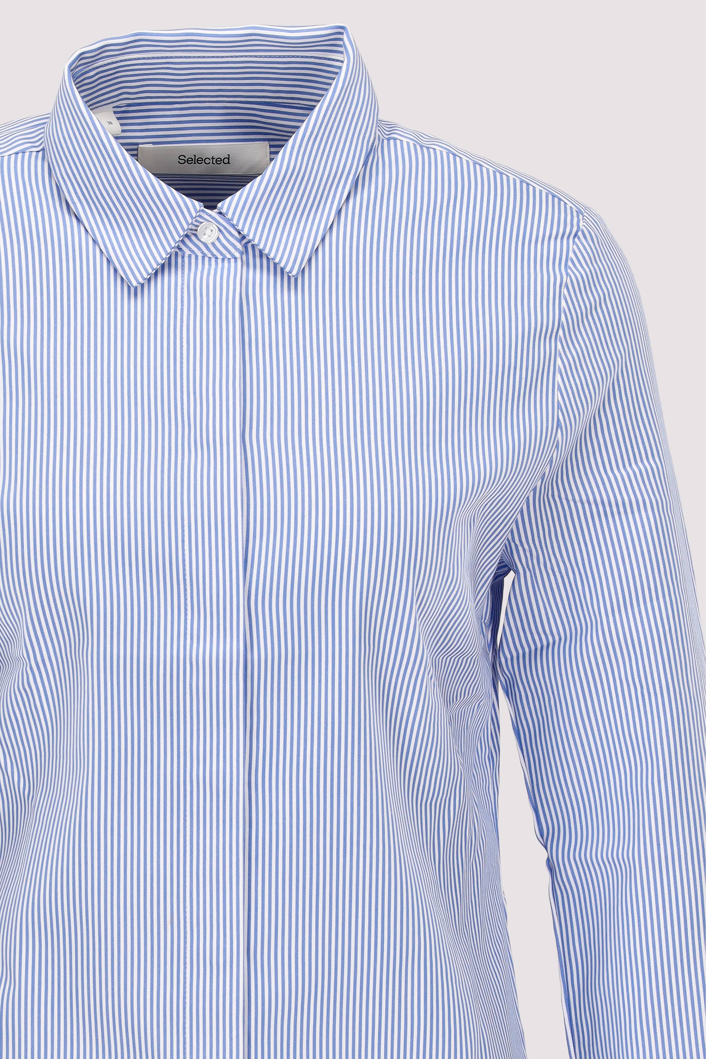 Selected - SLWROMIE LS STRIPED FITTED SHI