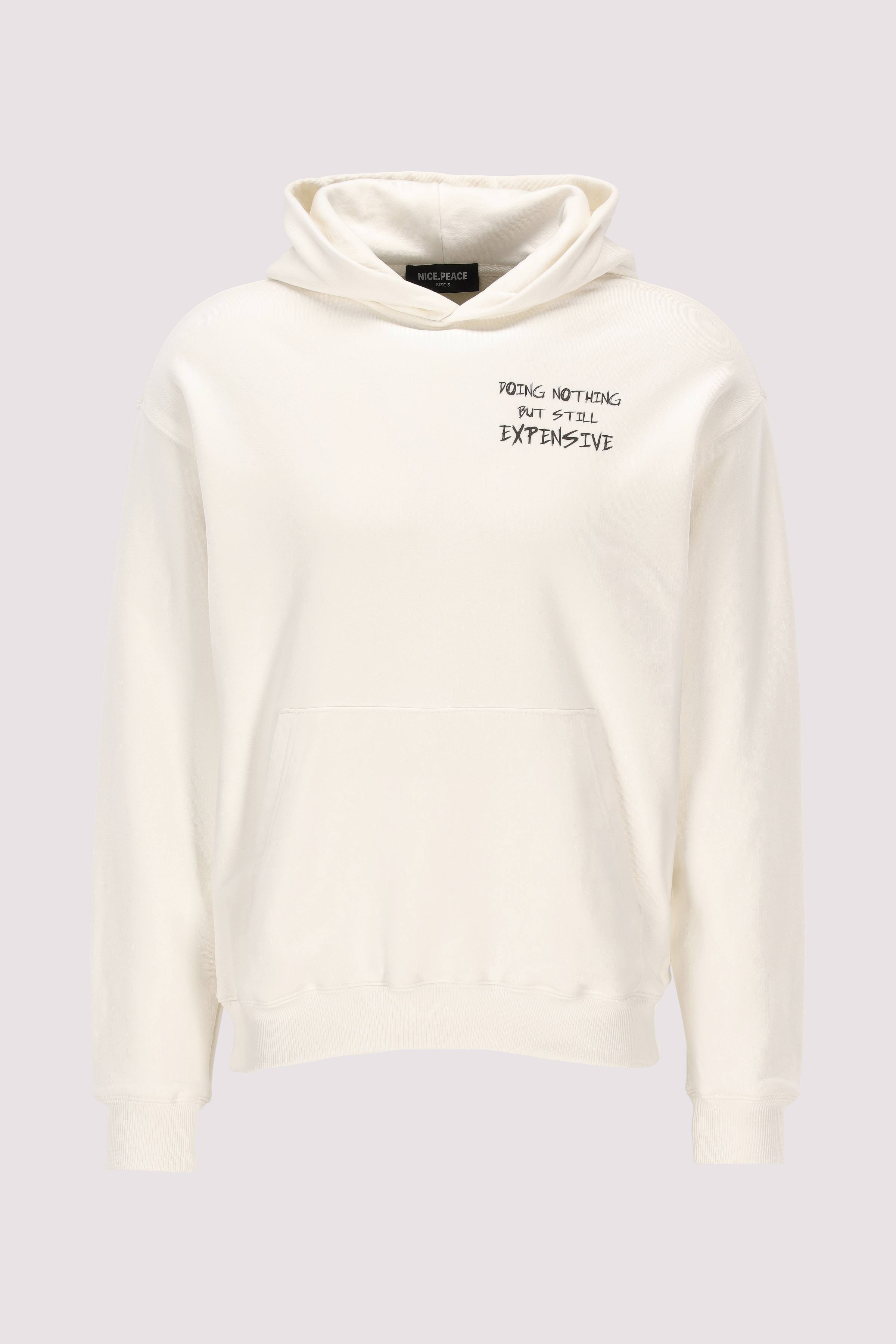 Nice Peace Damen-Hoodie Weiß Komfort