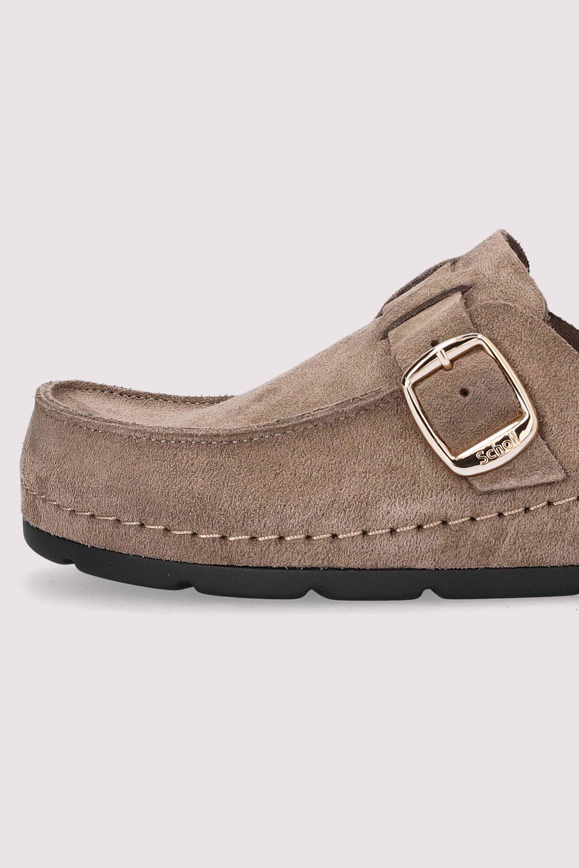 Scholl Komfort Leder-Sandale Taupe