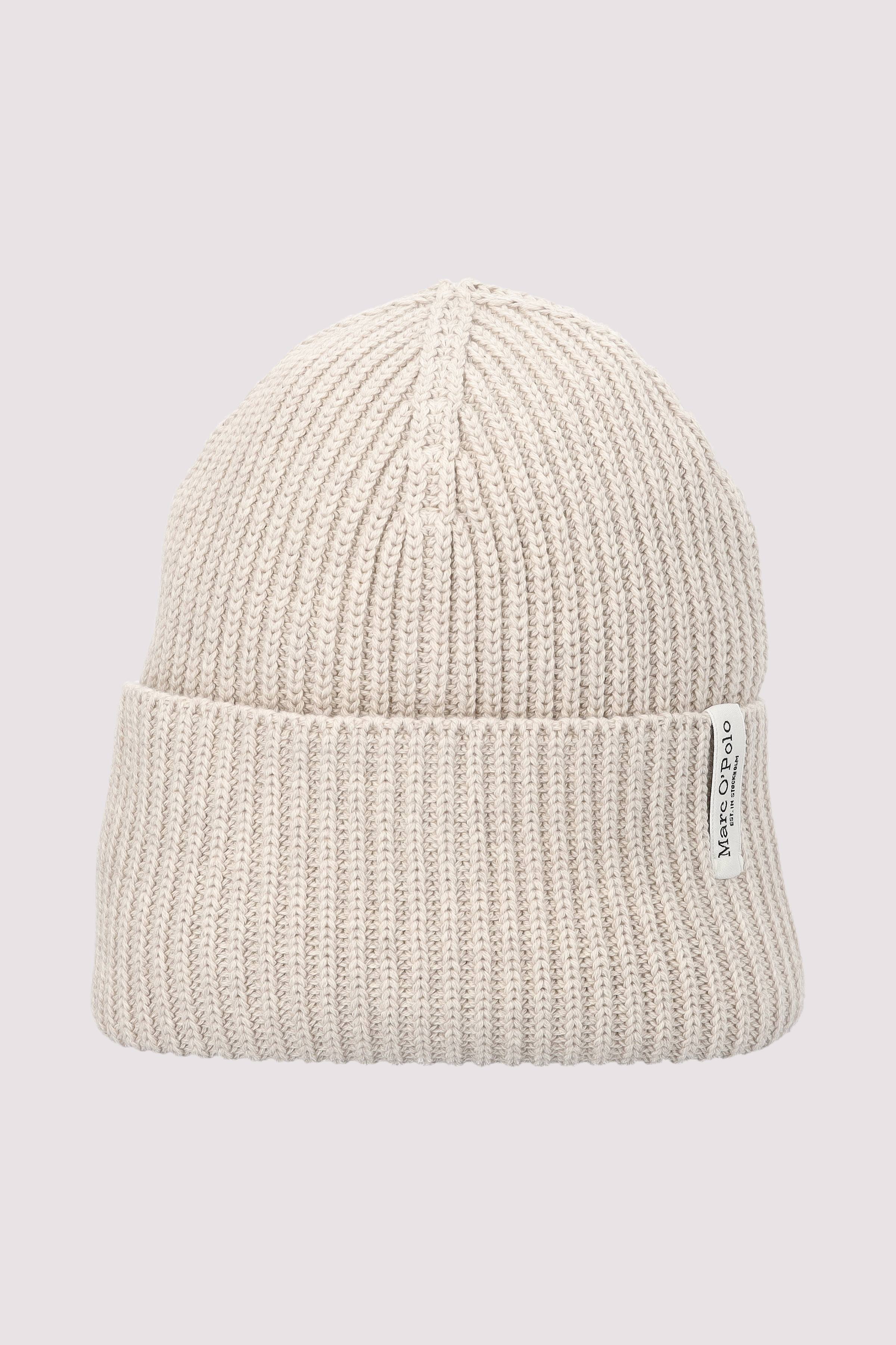 Marc O Polo Casual - Marc O'Polo Damenmütze beige Baumwolle