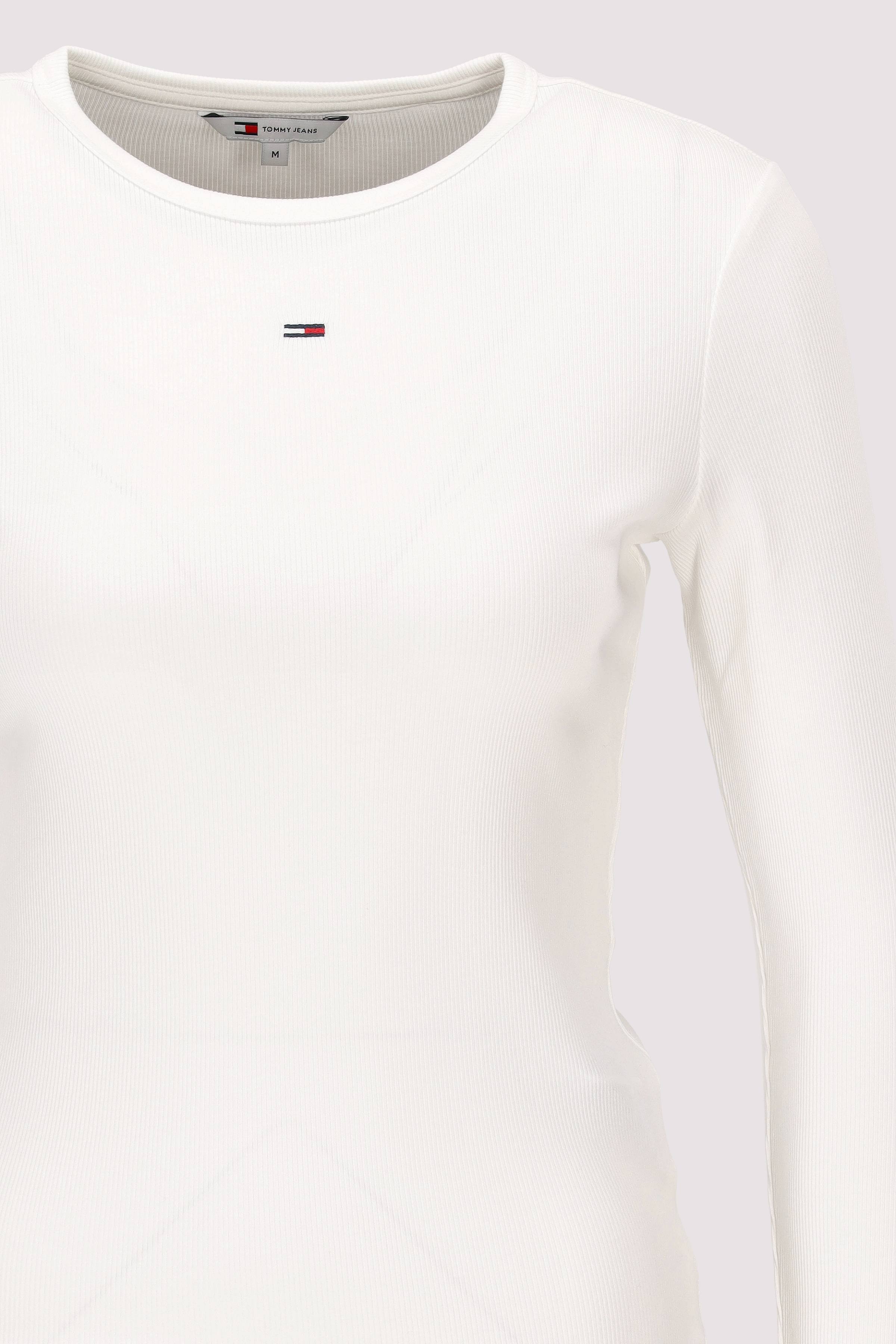 Tommy Jeans - Tommy Jeans Longsleeve weiß elastisch