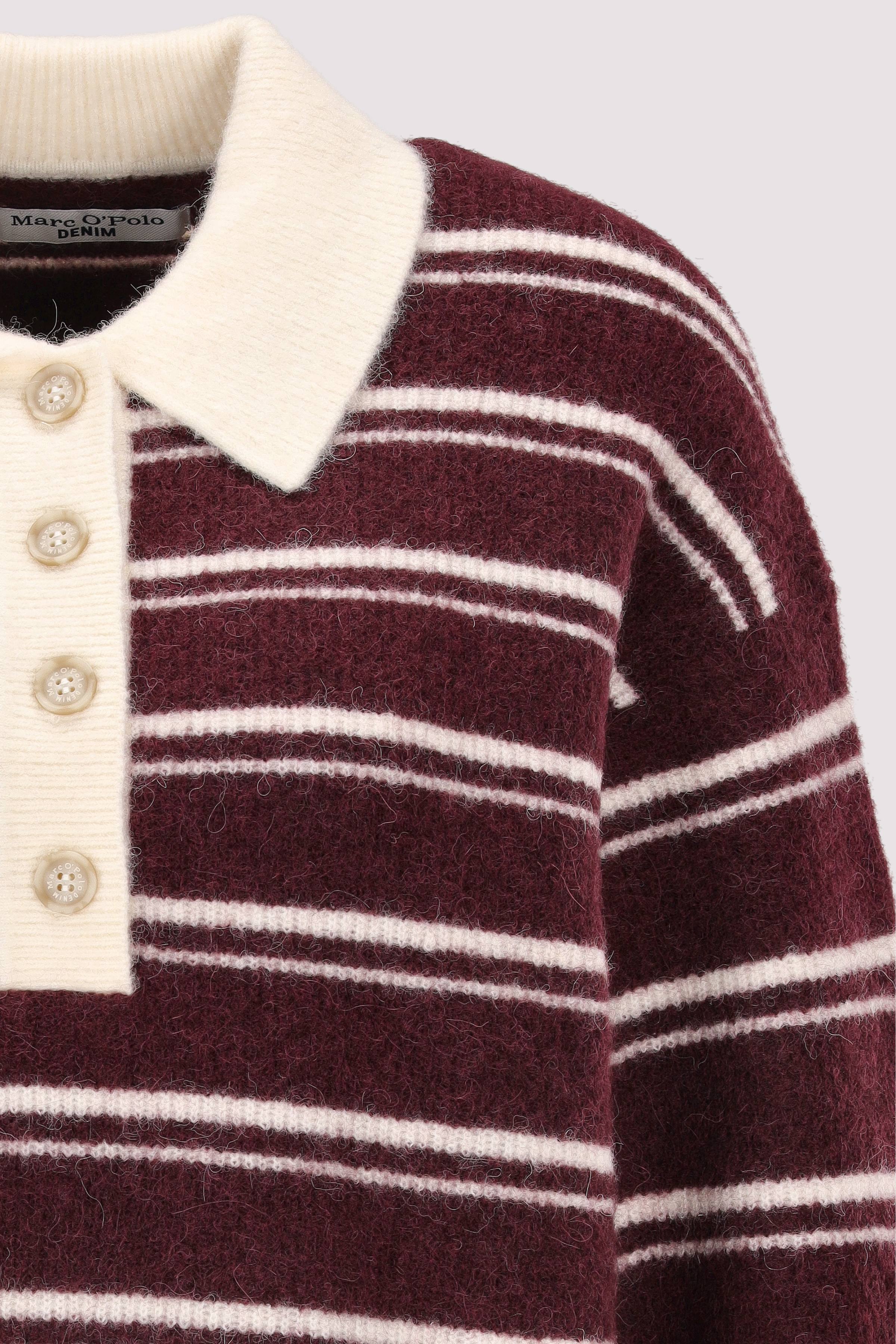 Marc O'Polo Denim - Kurzer Pullover Alpakawolle Braun