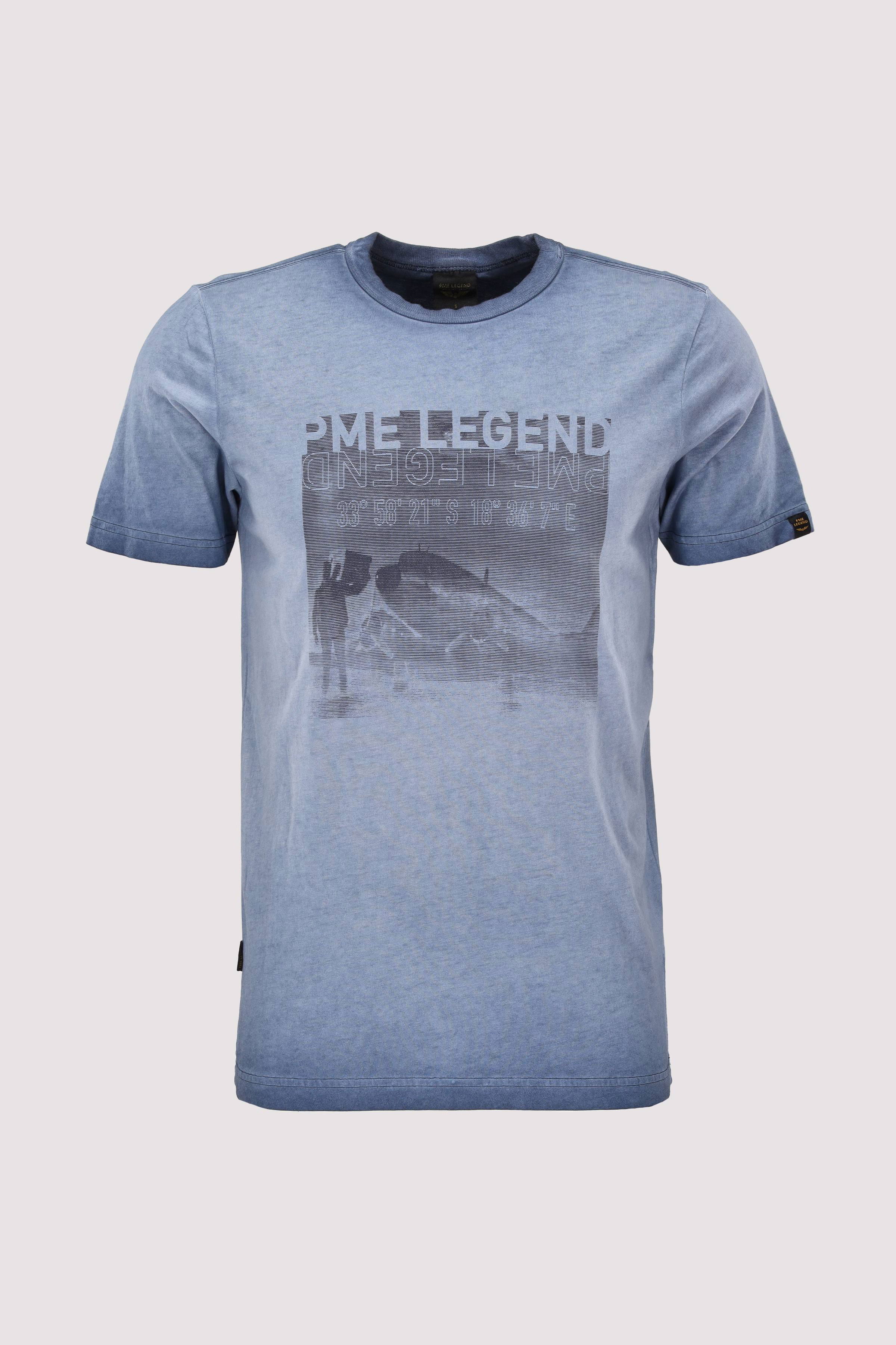 Short sleeve r-neck cold dye a