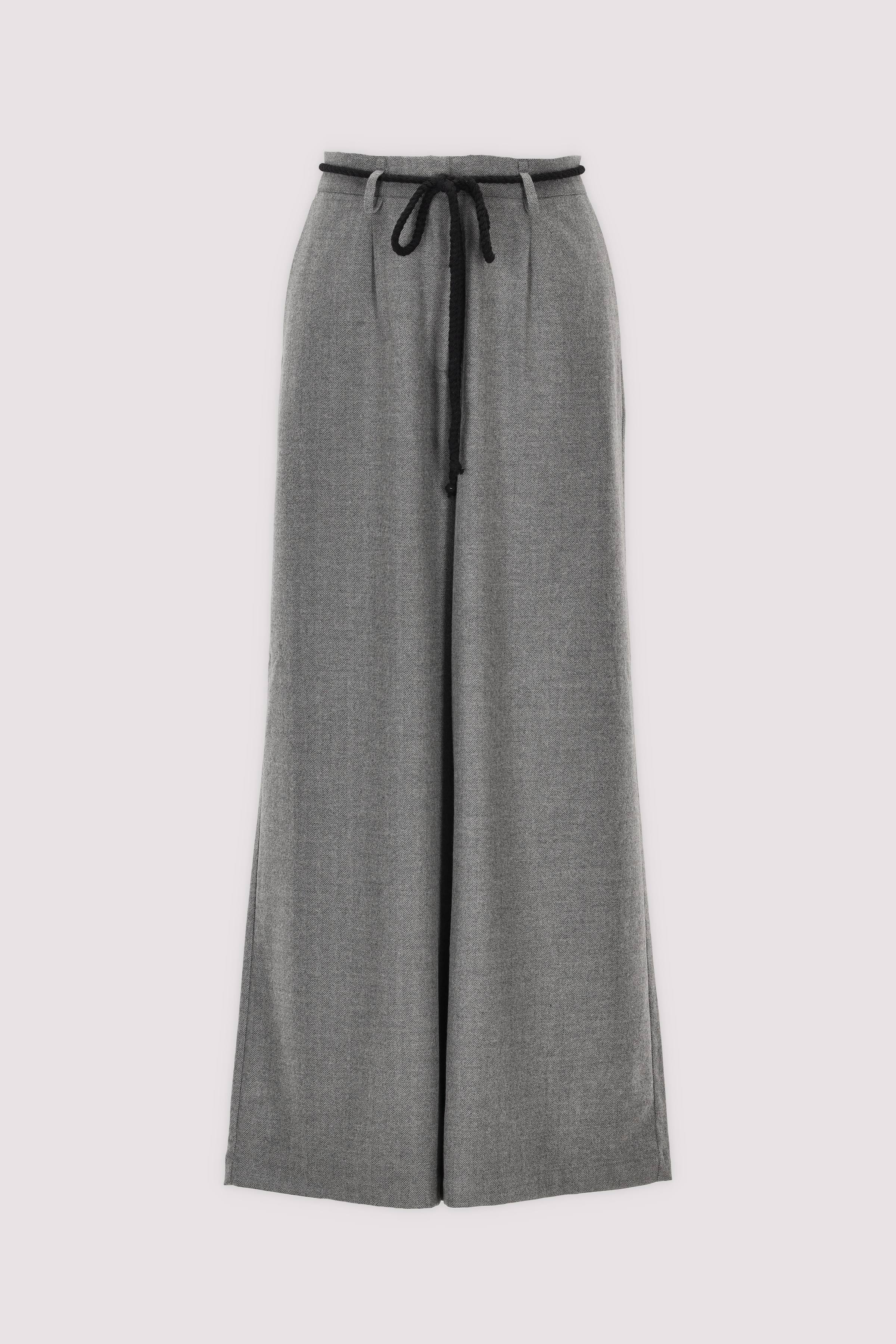 Gitta Banko Wide-Leg-Hose grau