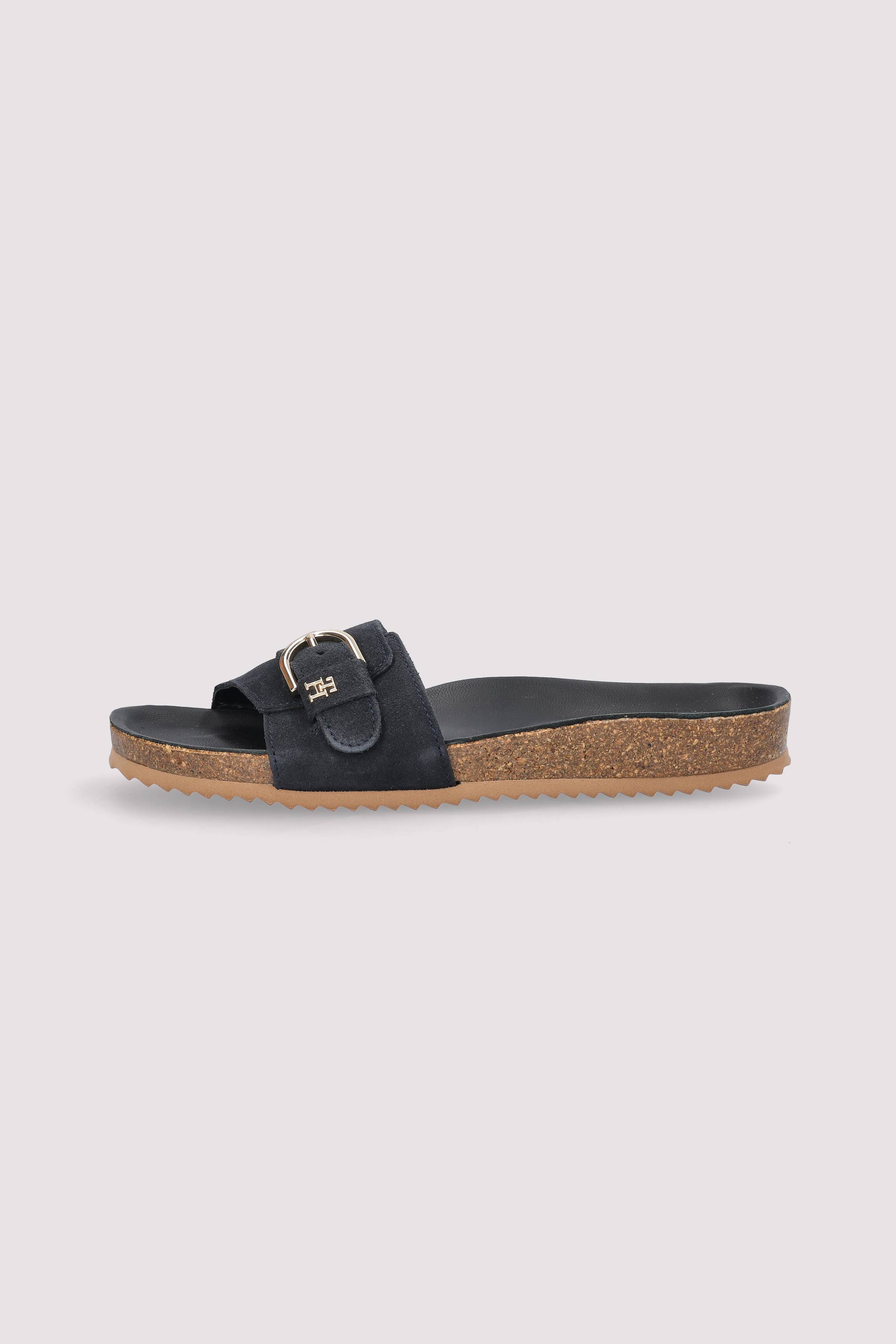 SOFT SUEDE ADJUSTABLE MULE