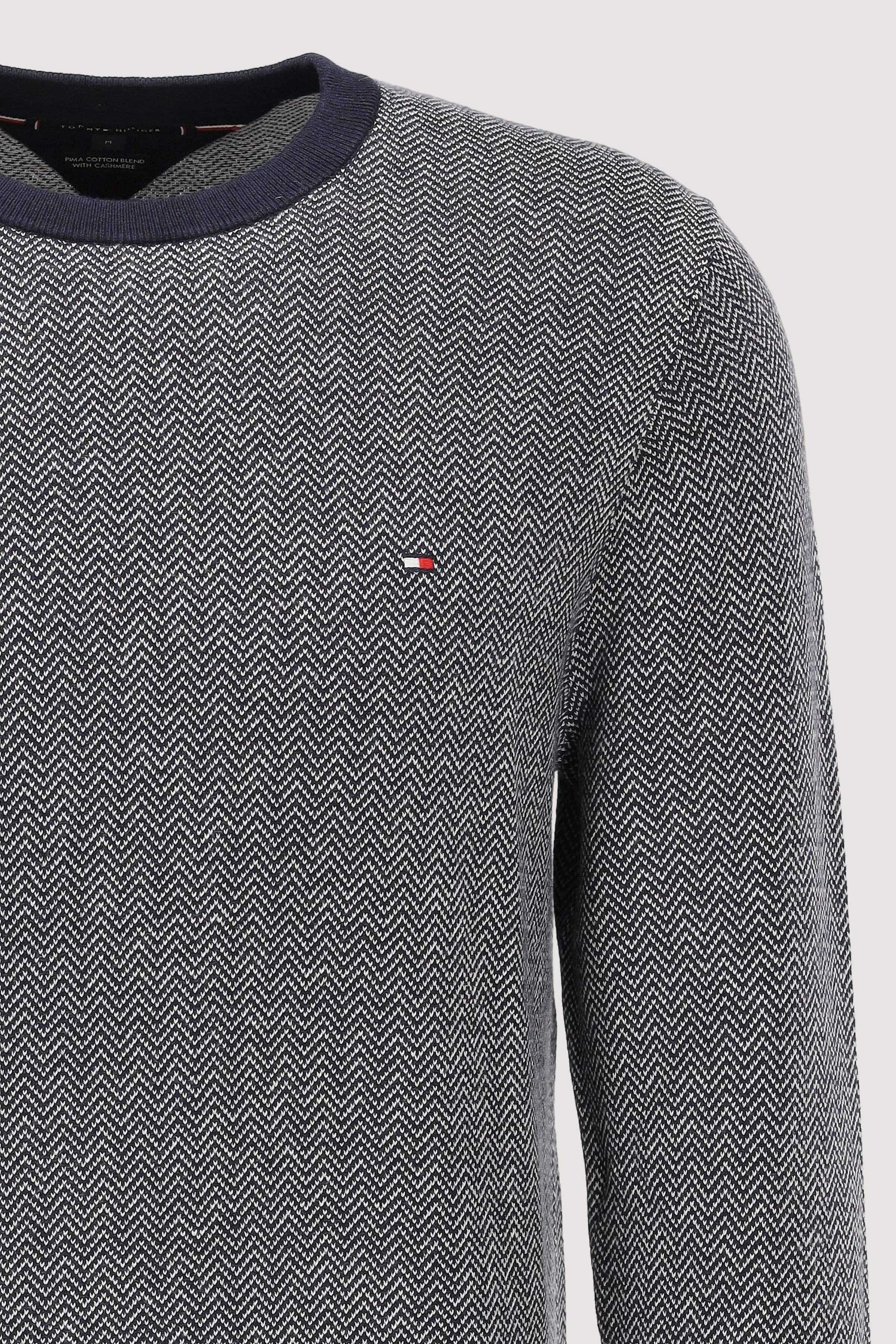 Tommy Hilfiger - PIMA CTN CASH HERRINGBONE CREW Tommy Hilfiger - PIMA CTN CASH HERRINGBONE CREW