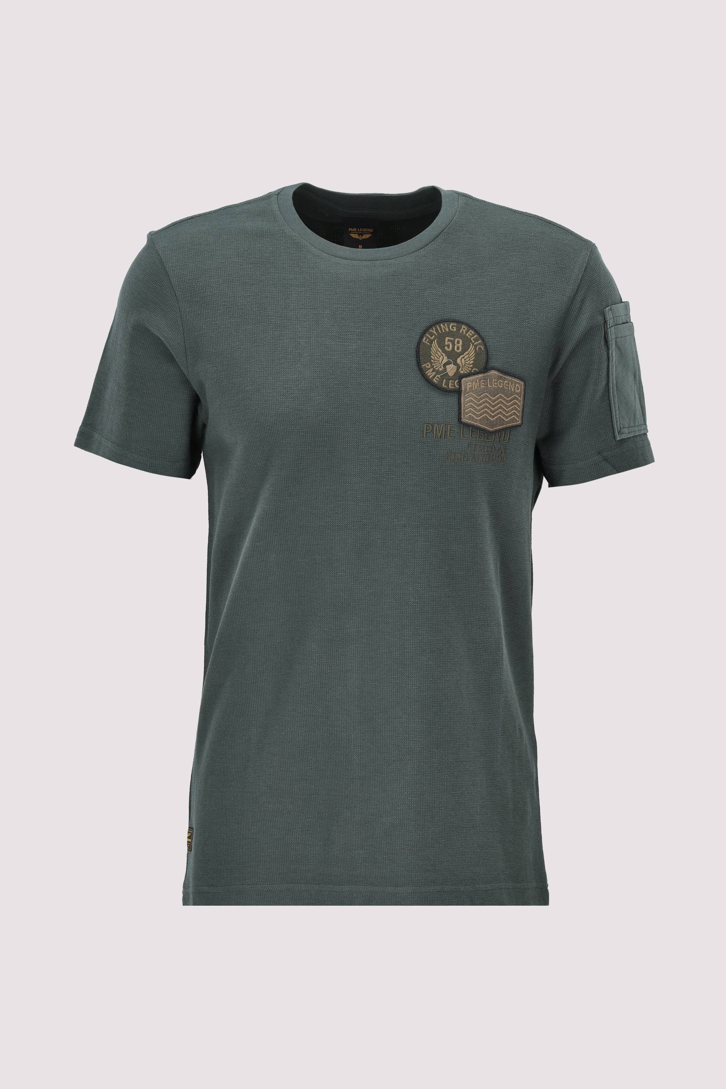 Short sleeve r-neck structured