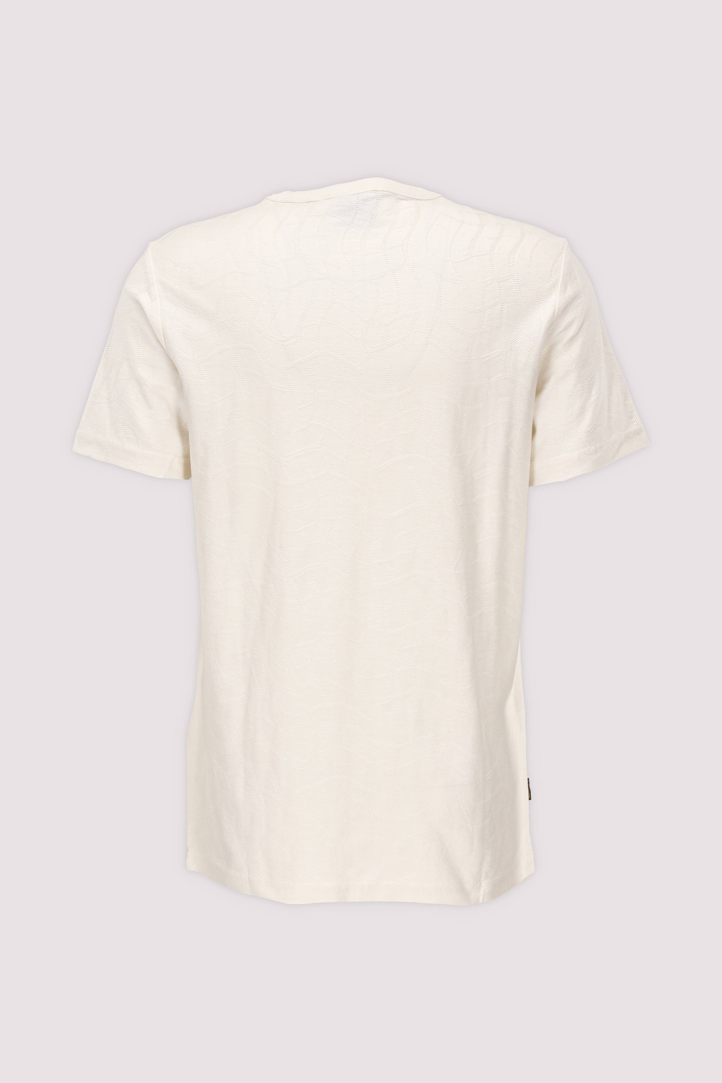 Short sleeve r-neck jacquard j
