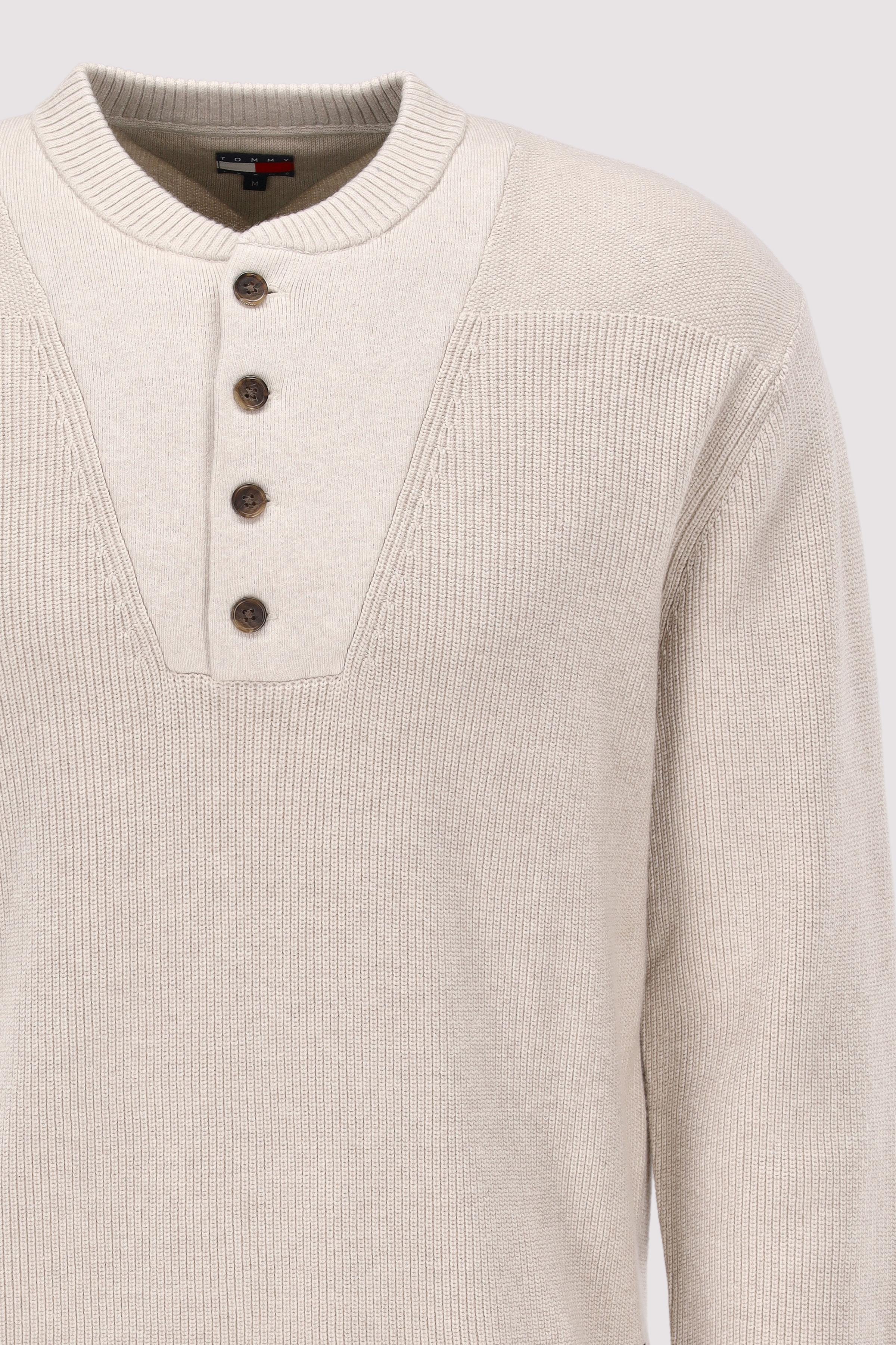 Tommy Jeans - TJM REG HENLEY SWEATER Tommy Jeans - TJM REG HENLEY SWEATER