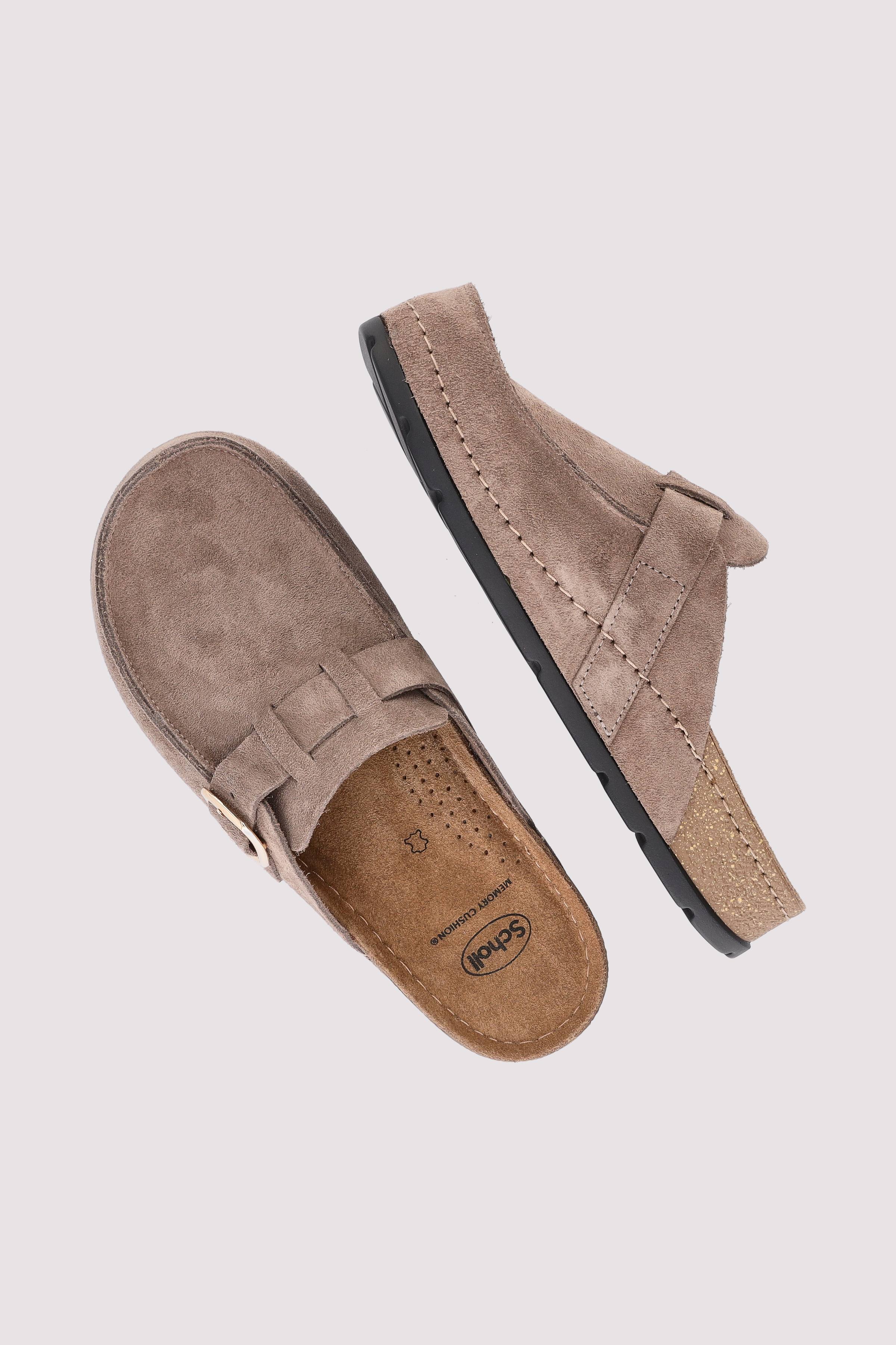Scholl - Scholl Komfort Leder-Sandale Taupe