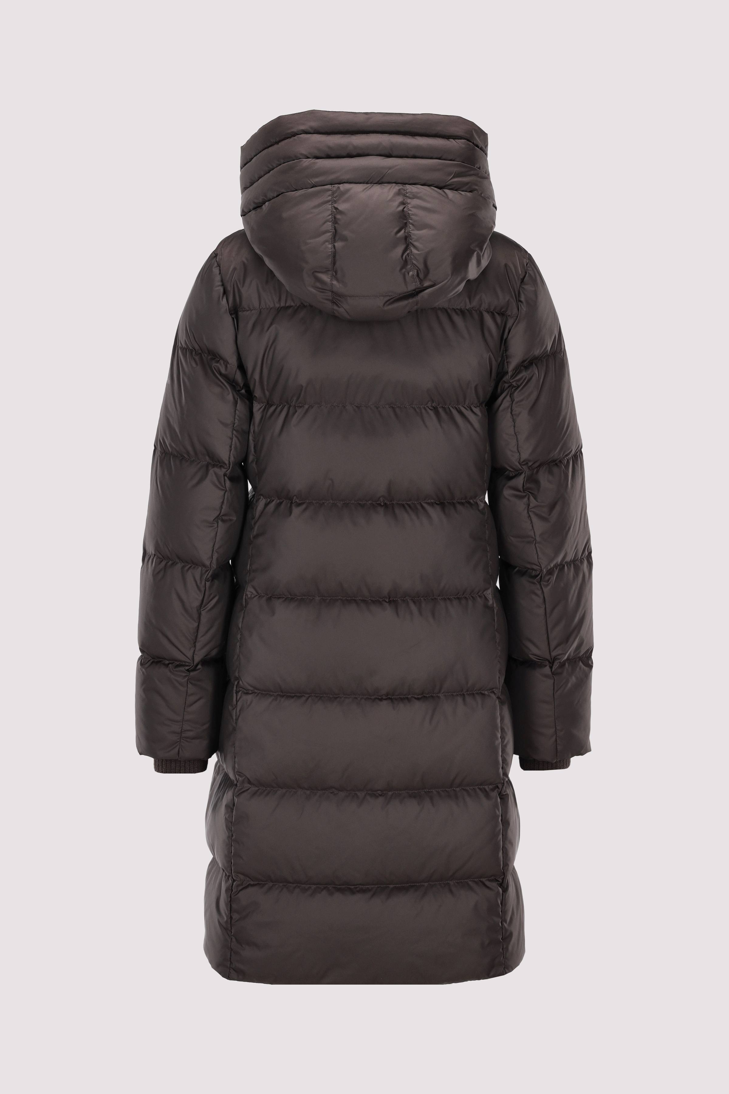 Coat, down filled, with hood, 