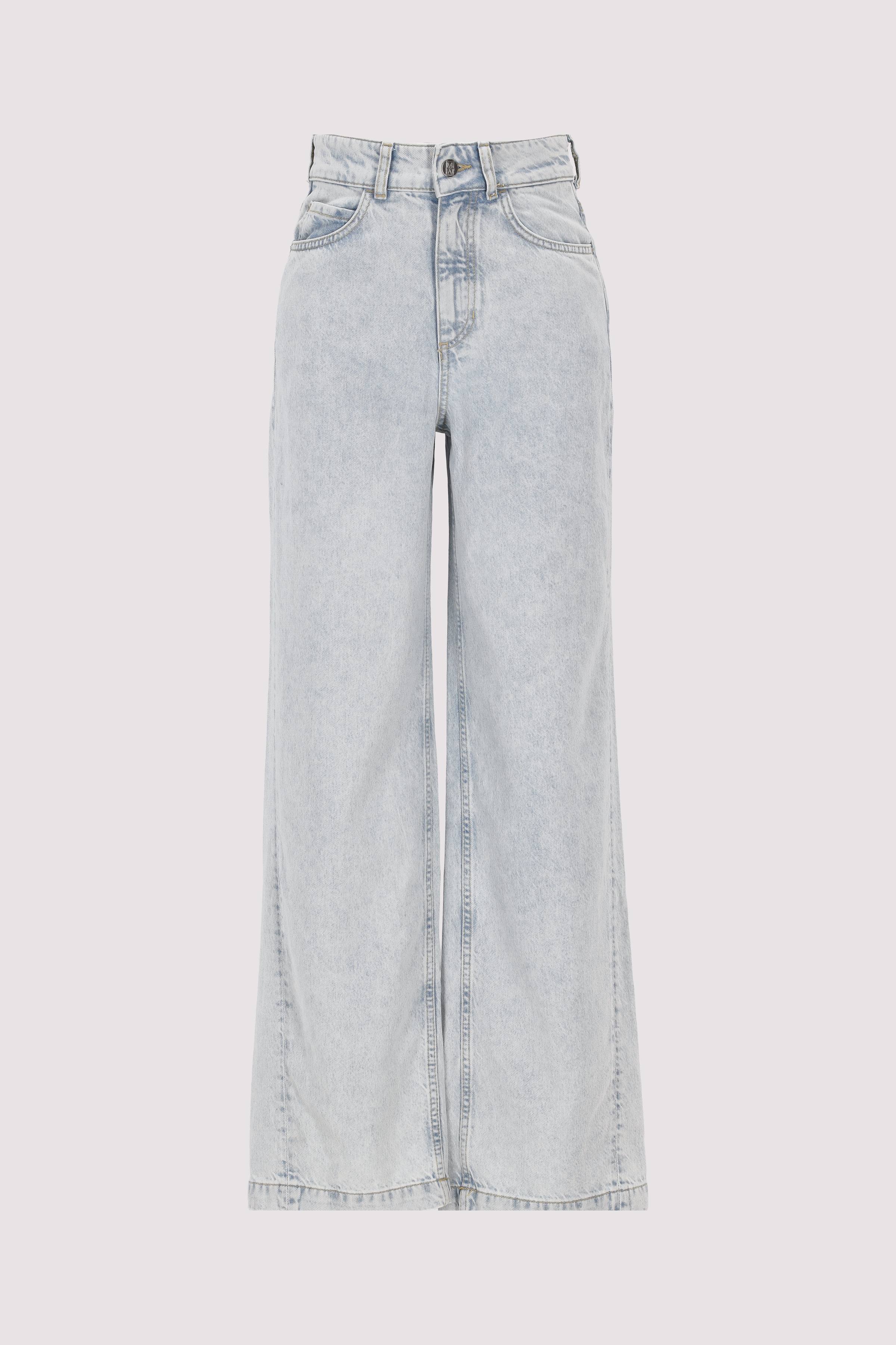 Denim trouser, wide fit, regul