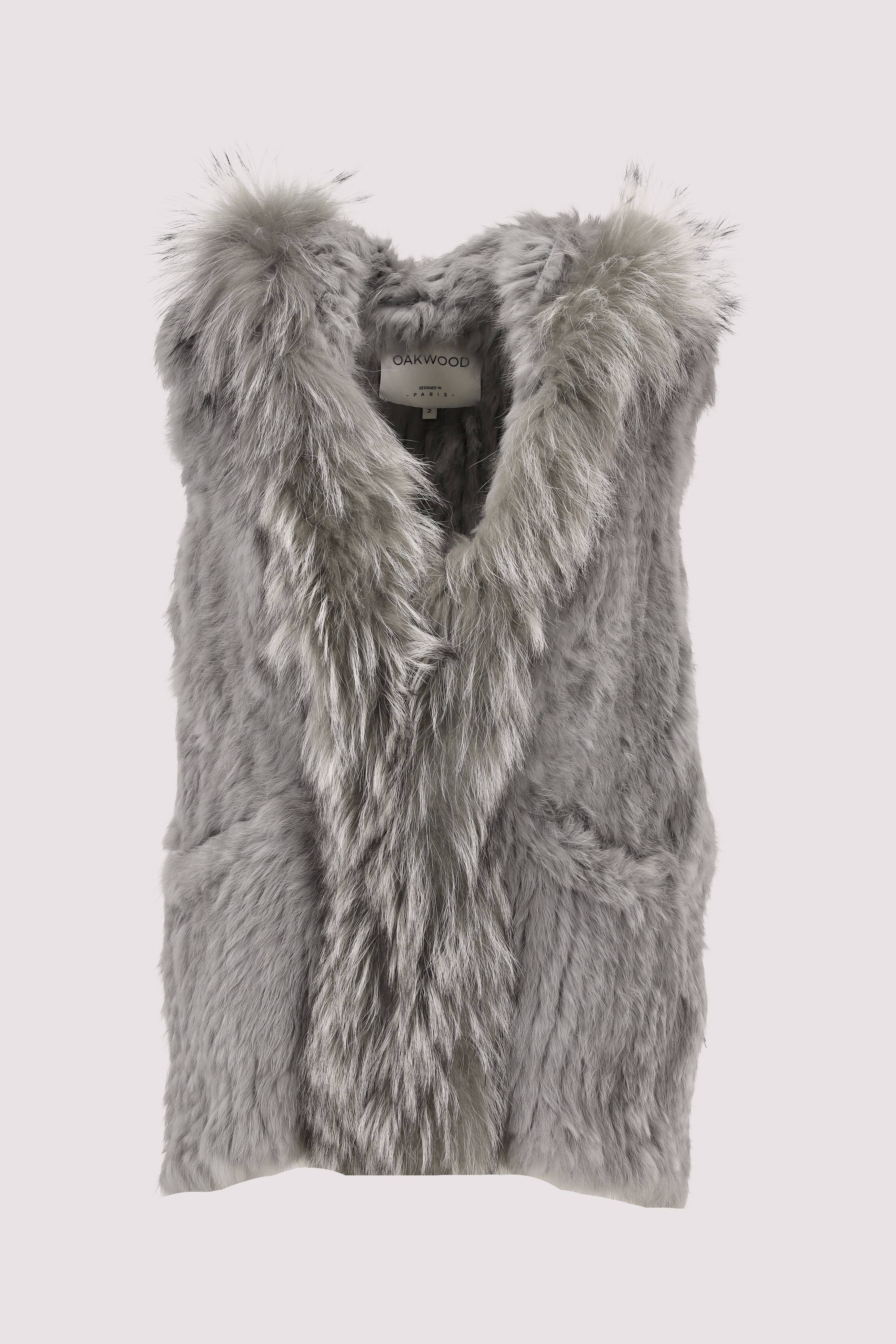 Oakwood kurze Weste Damen grau