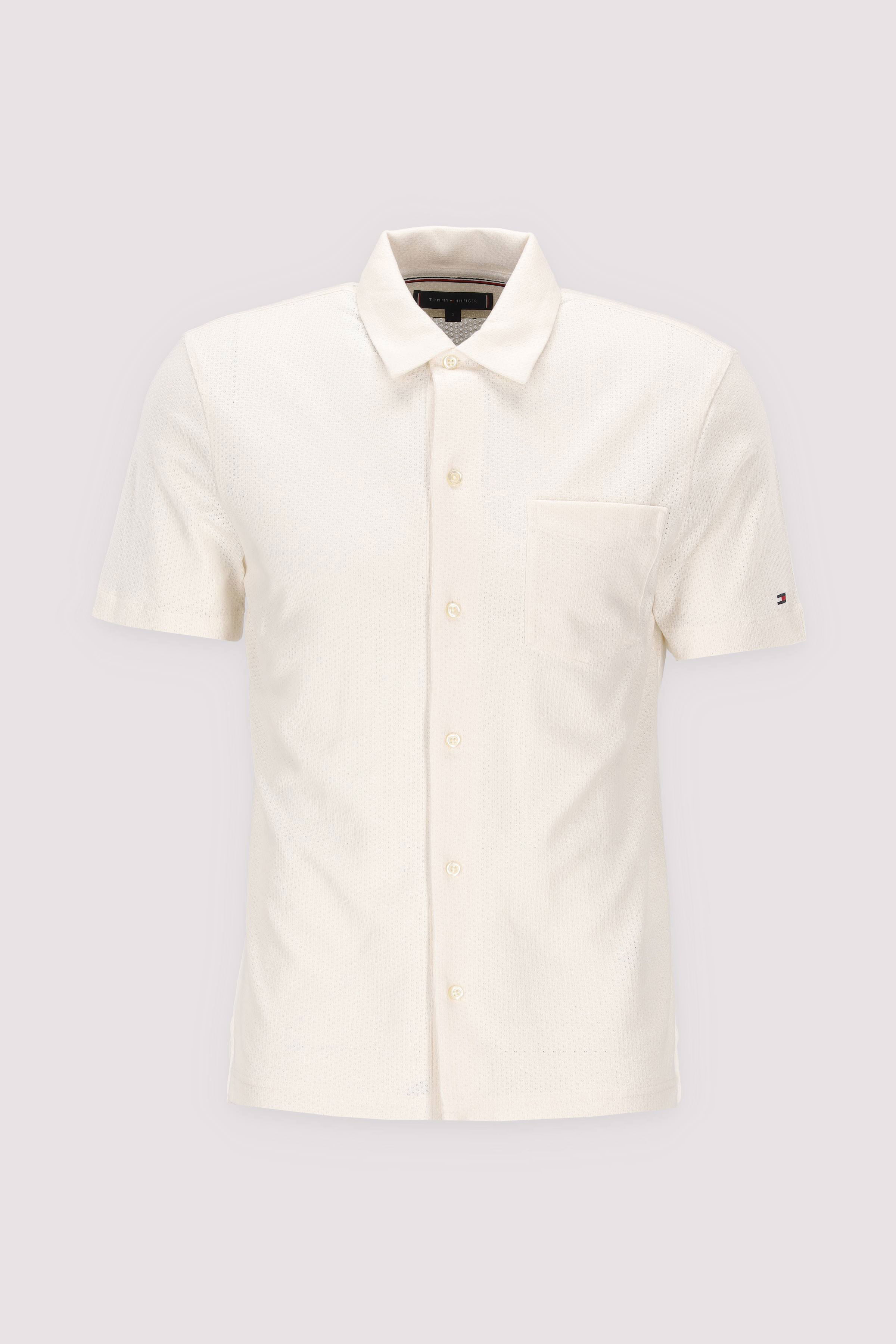 OPEN KNIT FULL PLACKET REG POL