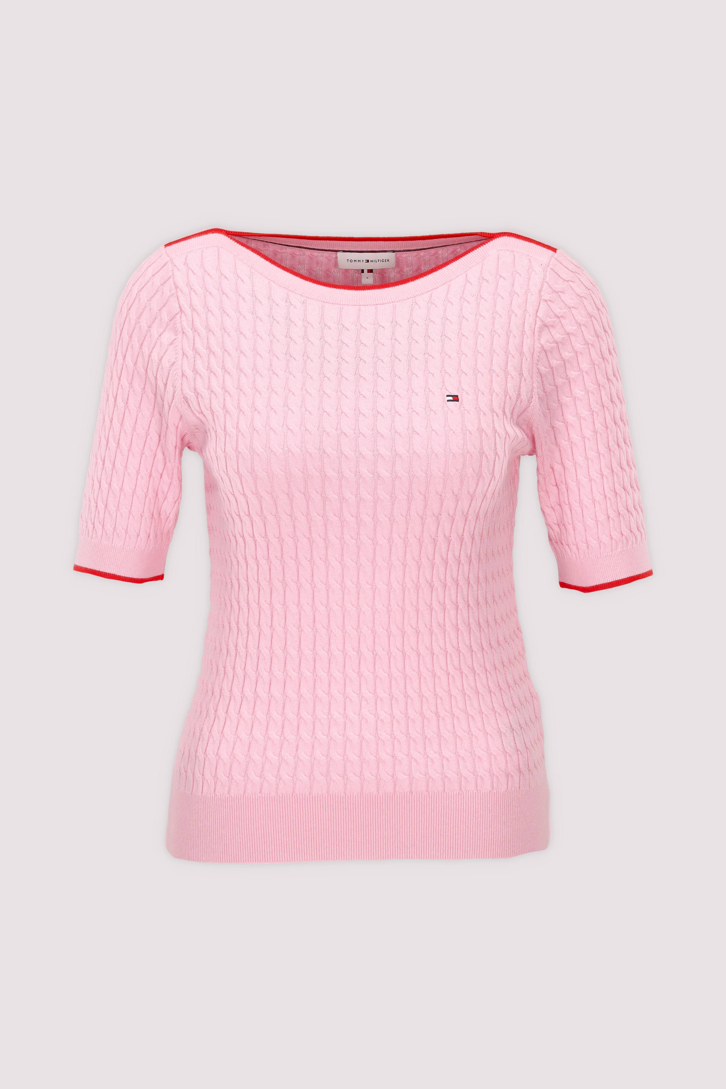 Kurzer Pullover pink von Tommy Hilfiger