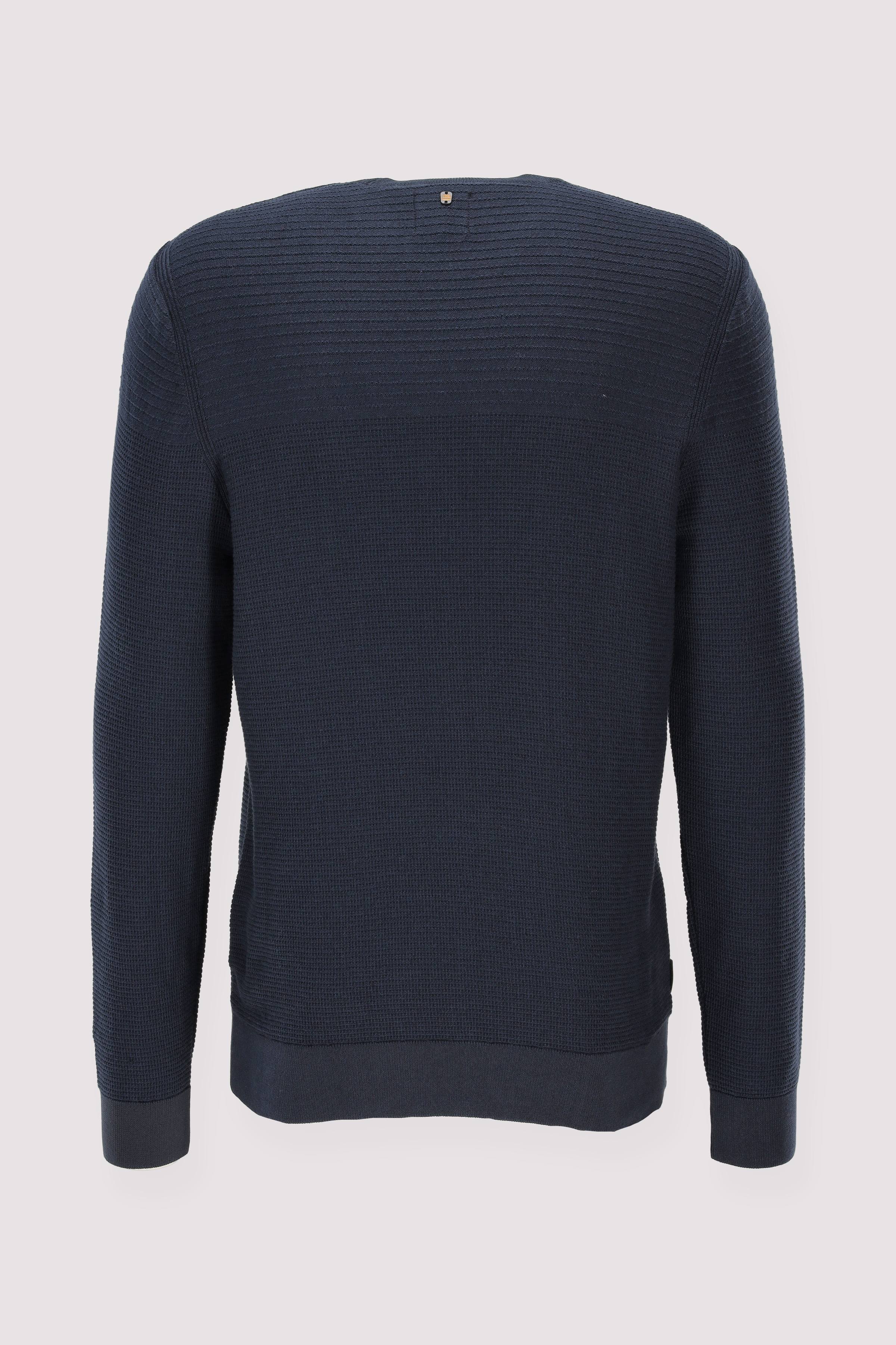 PME Legend - PME Legend Rundhalspullover Salute Blau