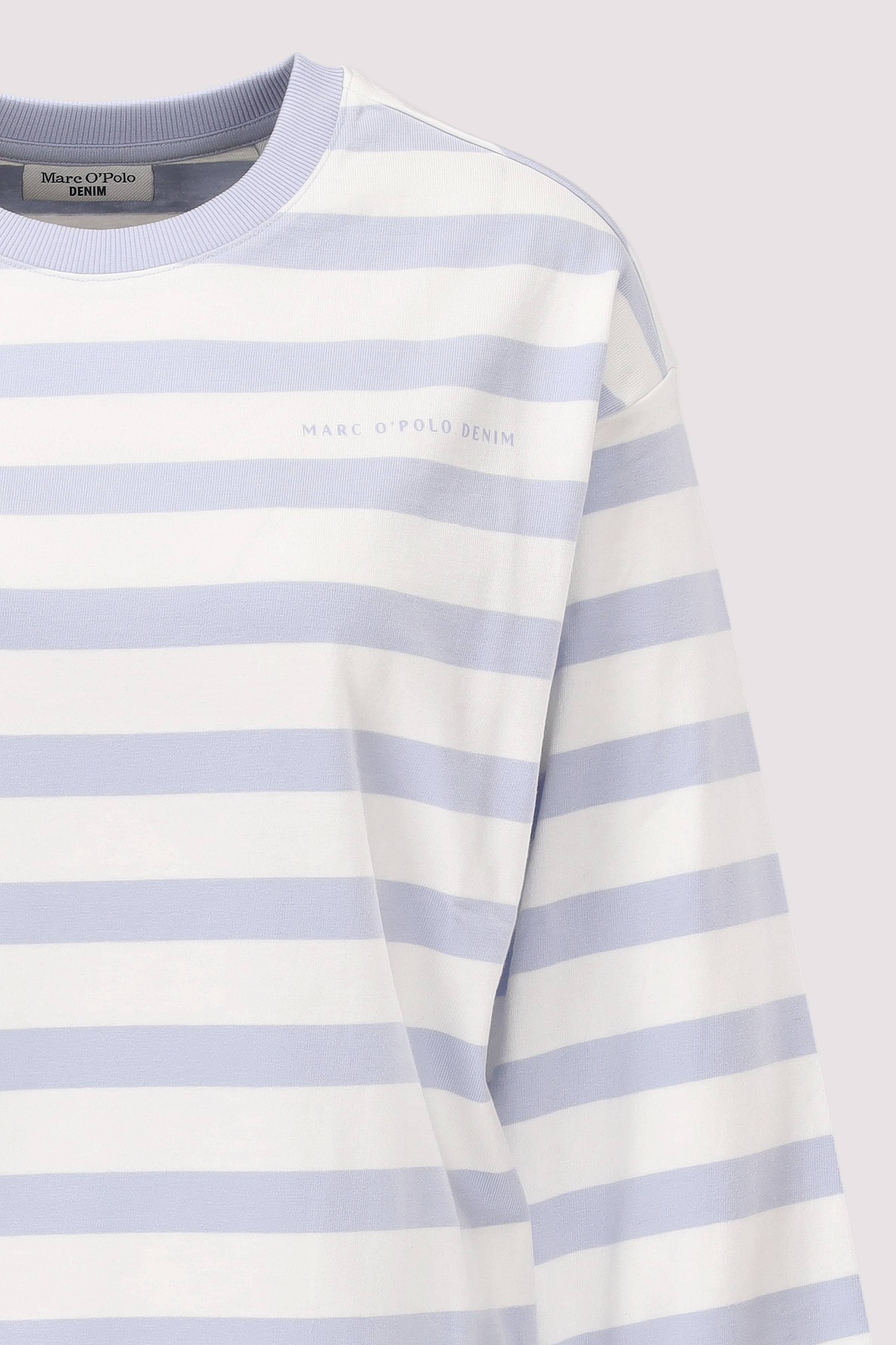 Marc O´Polo - T-Shirt, LSL, YD Stripes, Loos