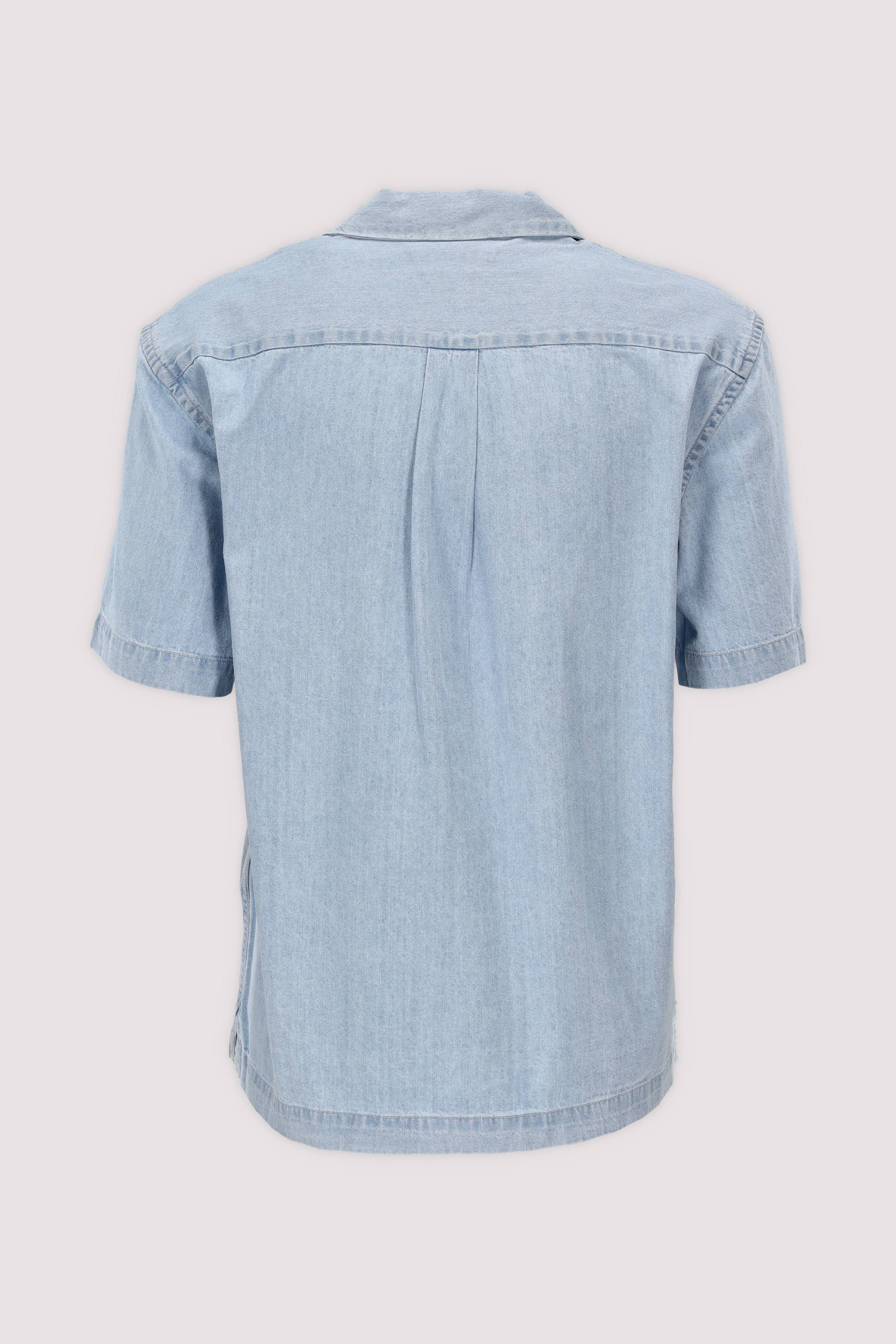 SLHRLXCARLO DENIM SS SHIRT RES