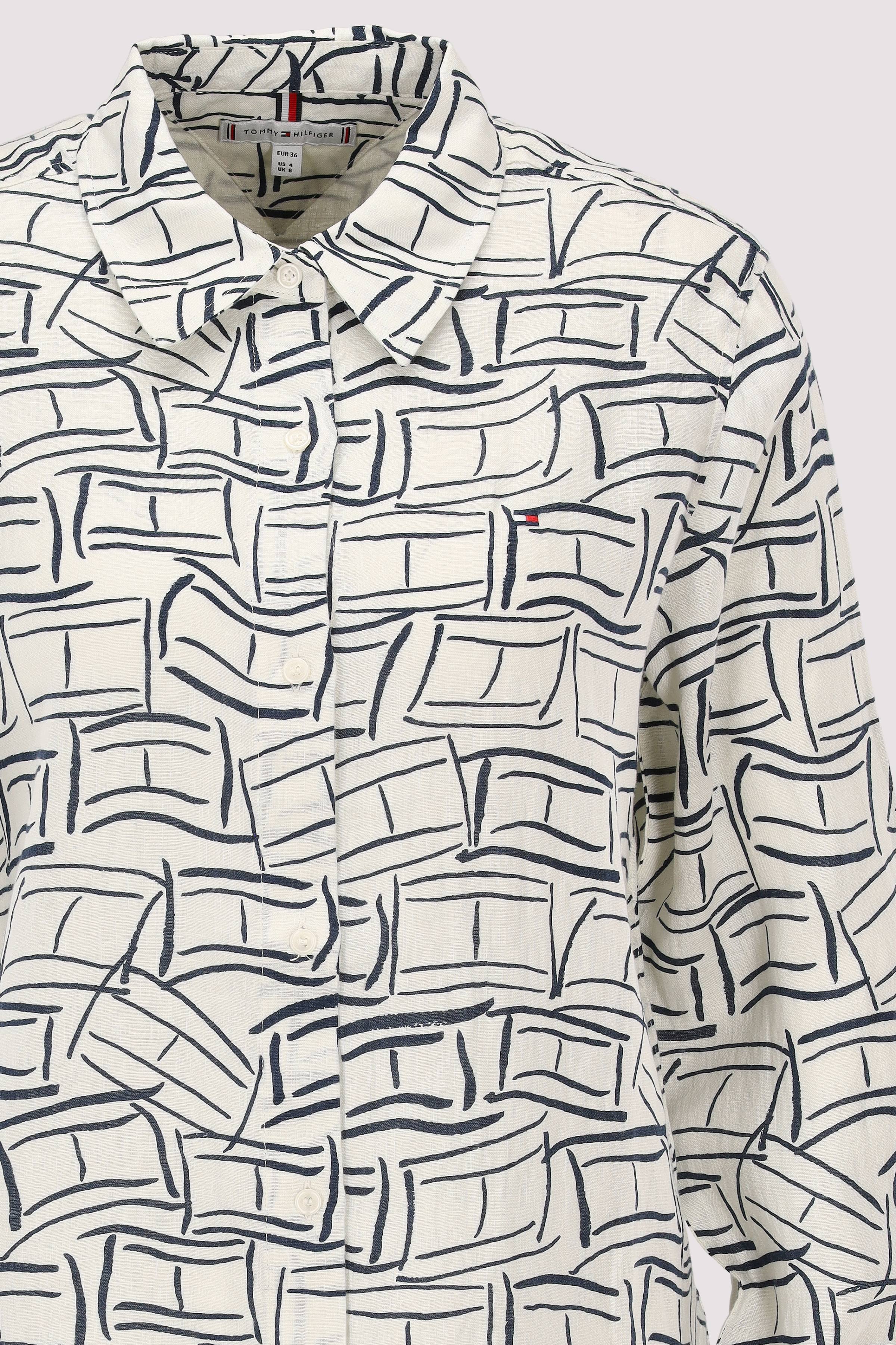 Tommy Hilfiger - Tommy Hilfiger Leinenbluse Weiß