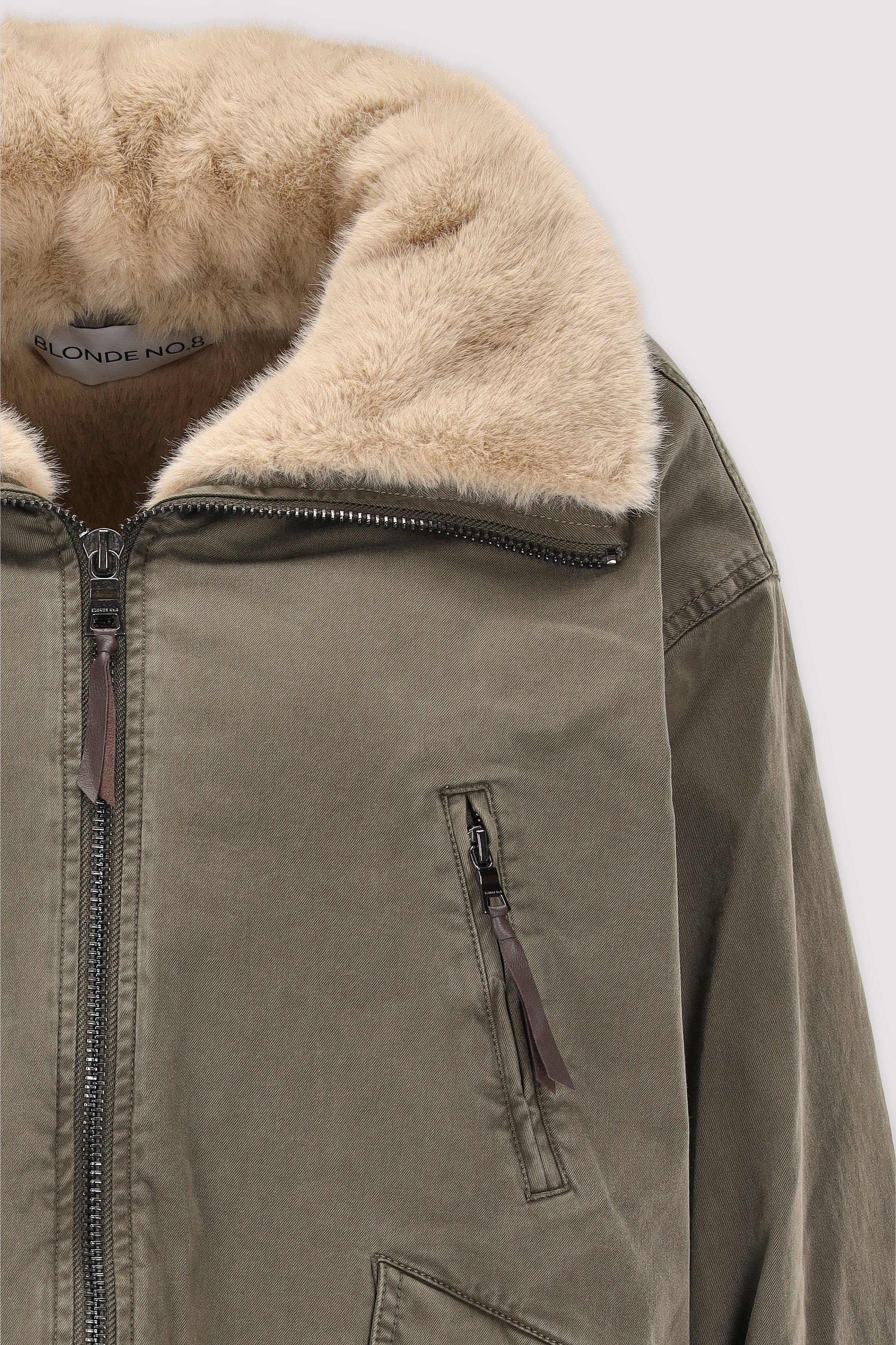Blonde No. 8 - Blonde No. 8 Kunstfelljacke Khaki