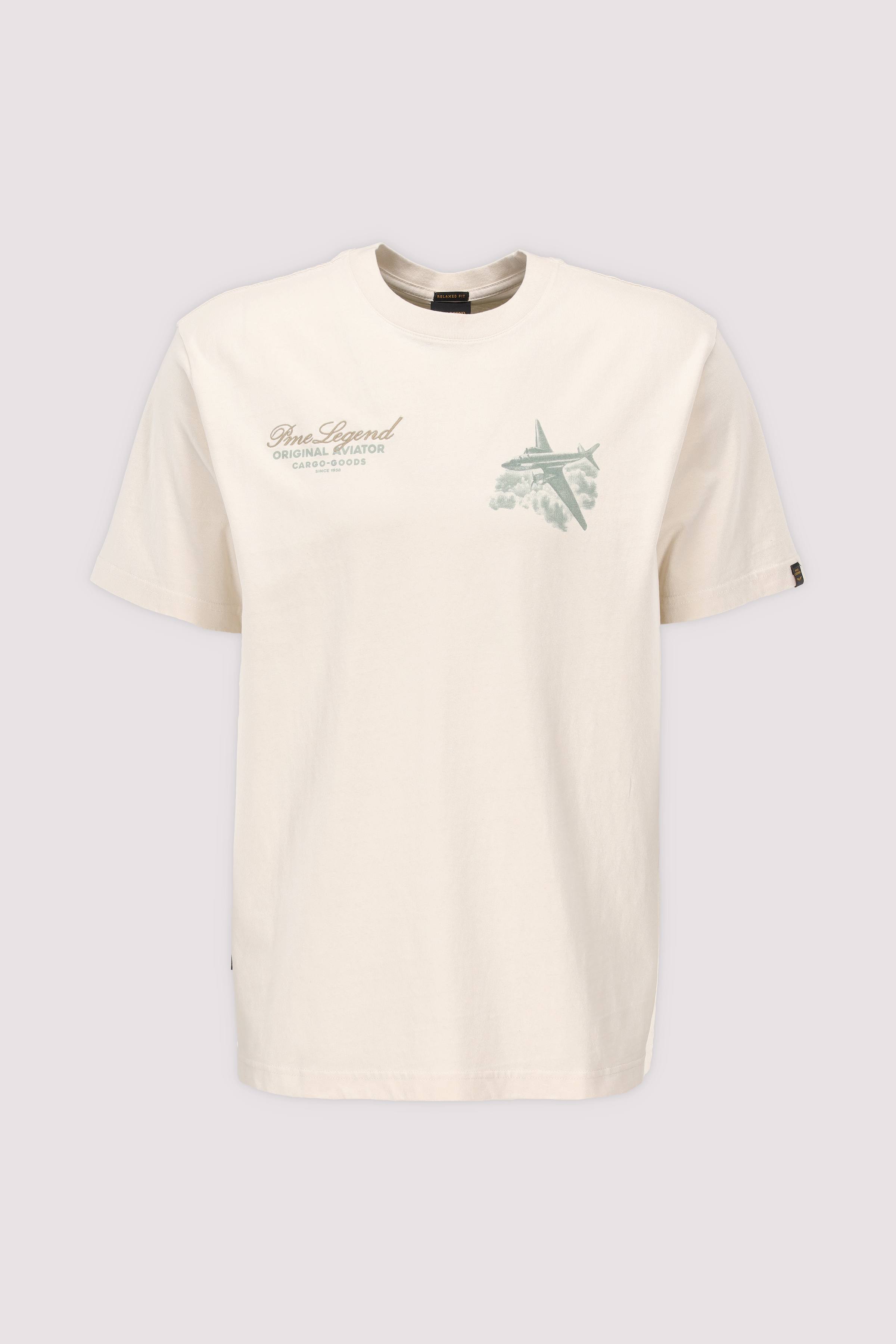 Short sleeve r-neck heavy open