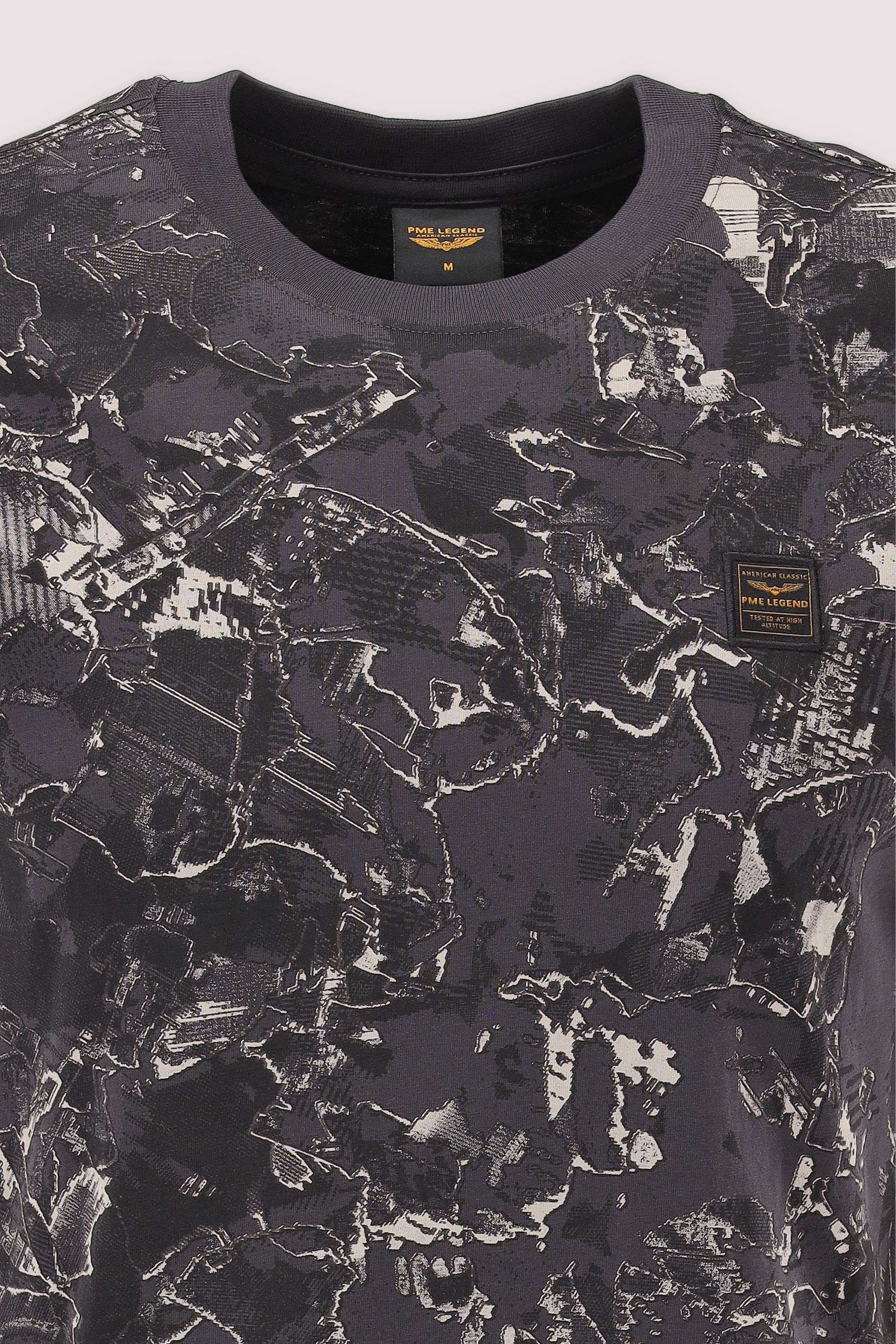 PME Legend - PME Legend Kurzarm-T-Shirt Obsidian