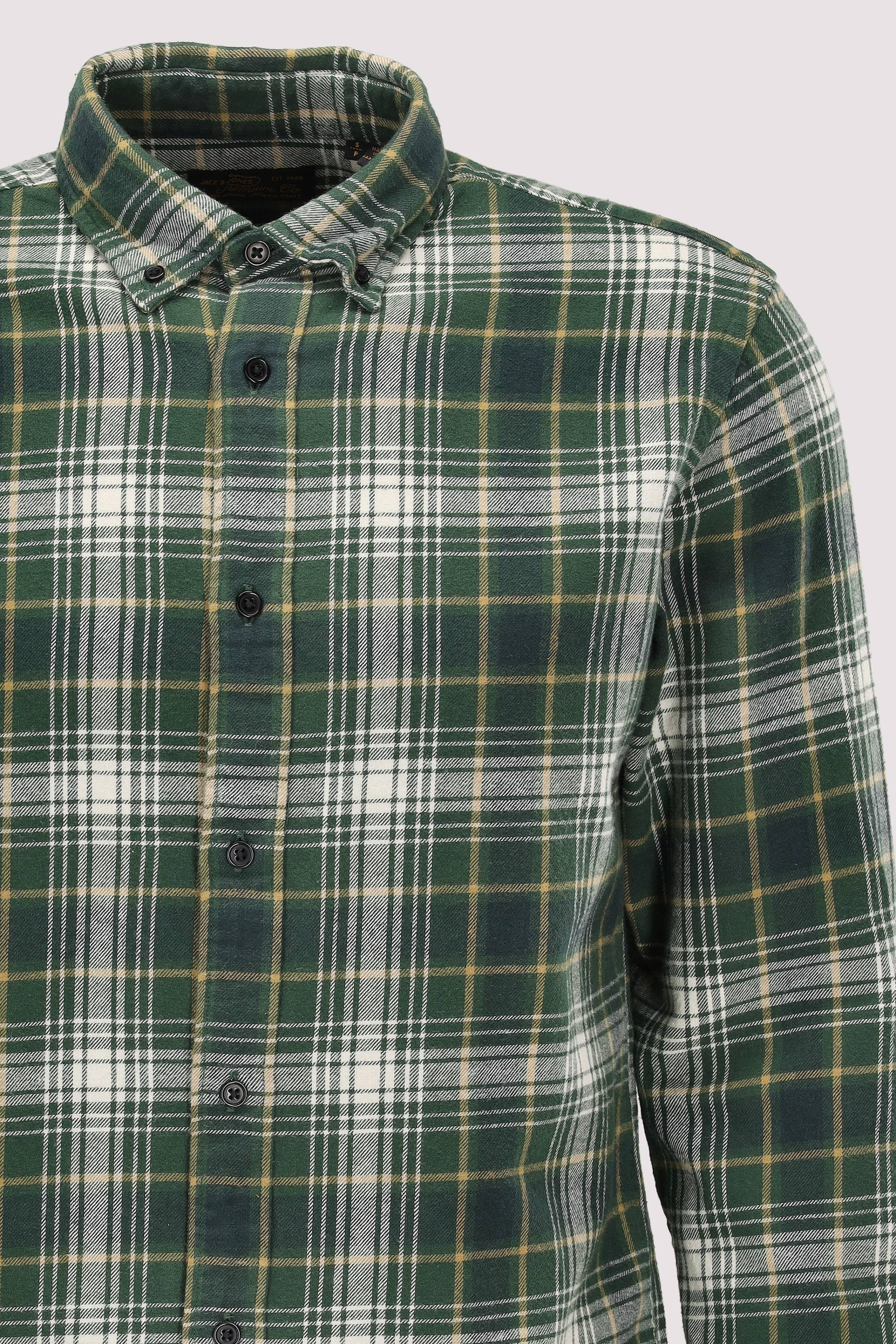 Jack and Jones - Jack and Jones Langarmhemd piniengrün