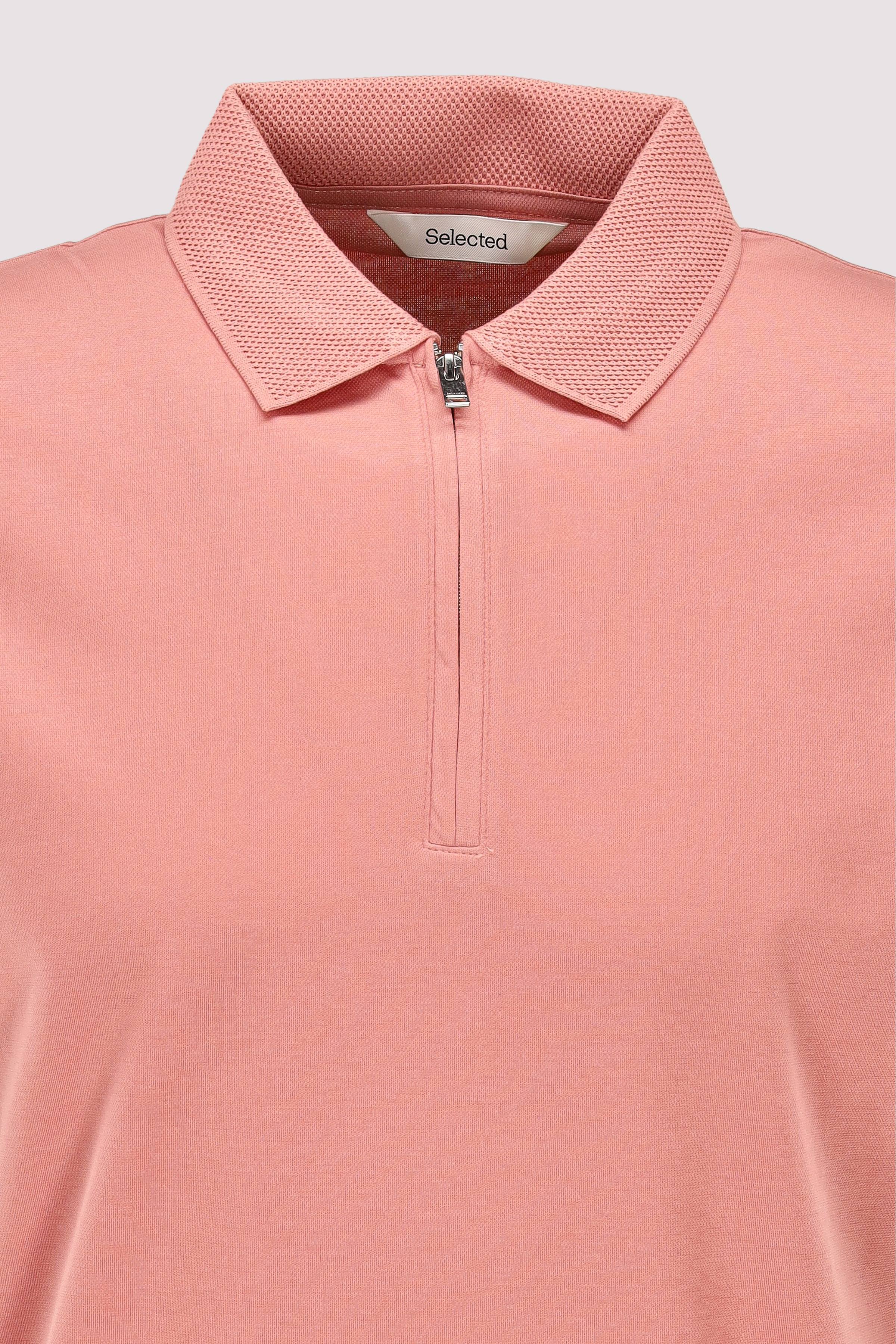 Selected - SLHFAVE ZIP SS POLO NOOS